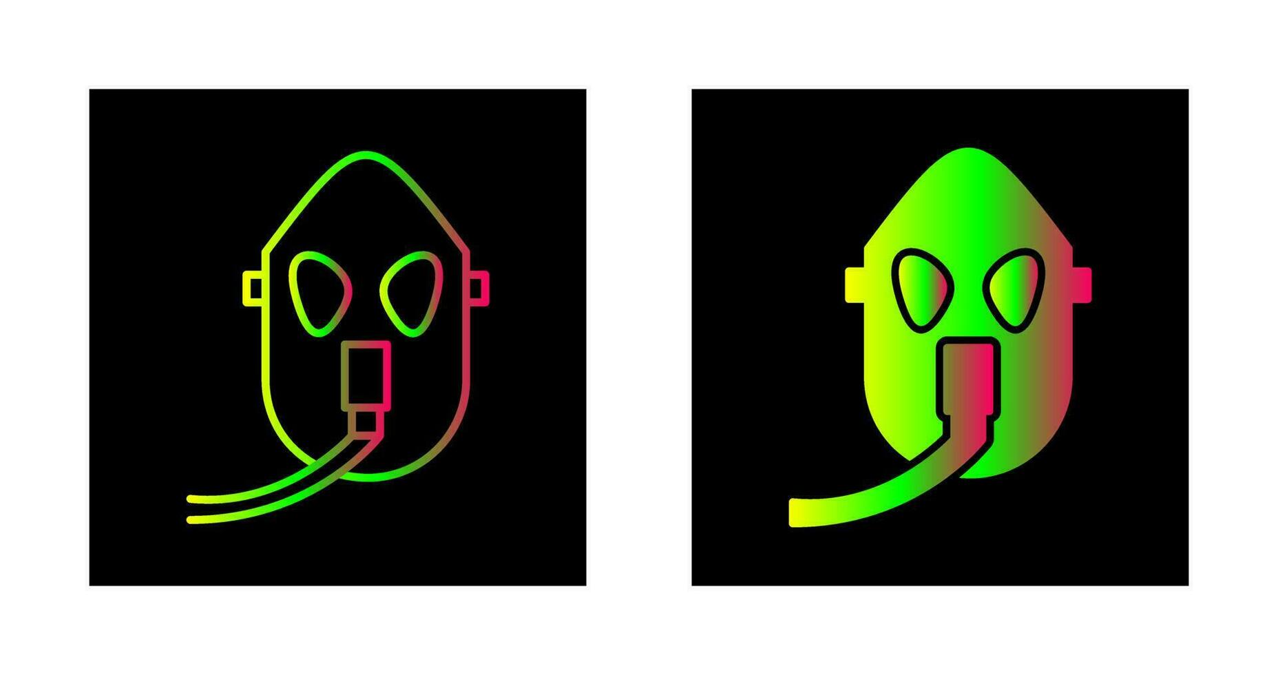 Unique Oxygen Mask Vector Icon