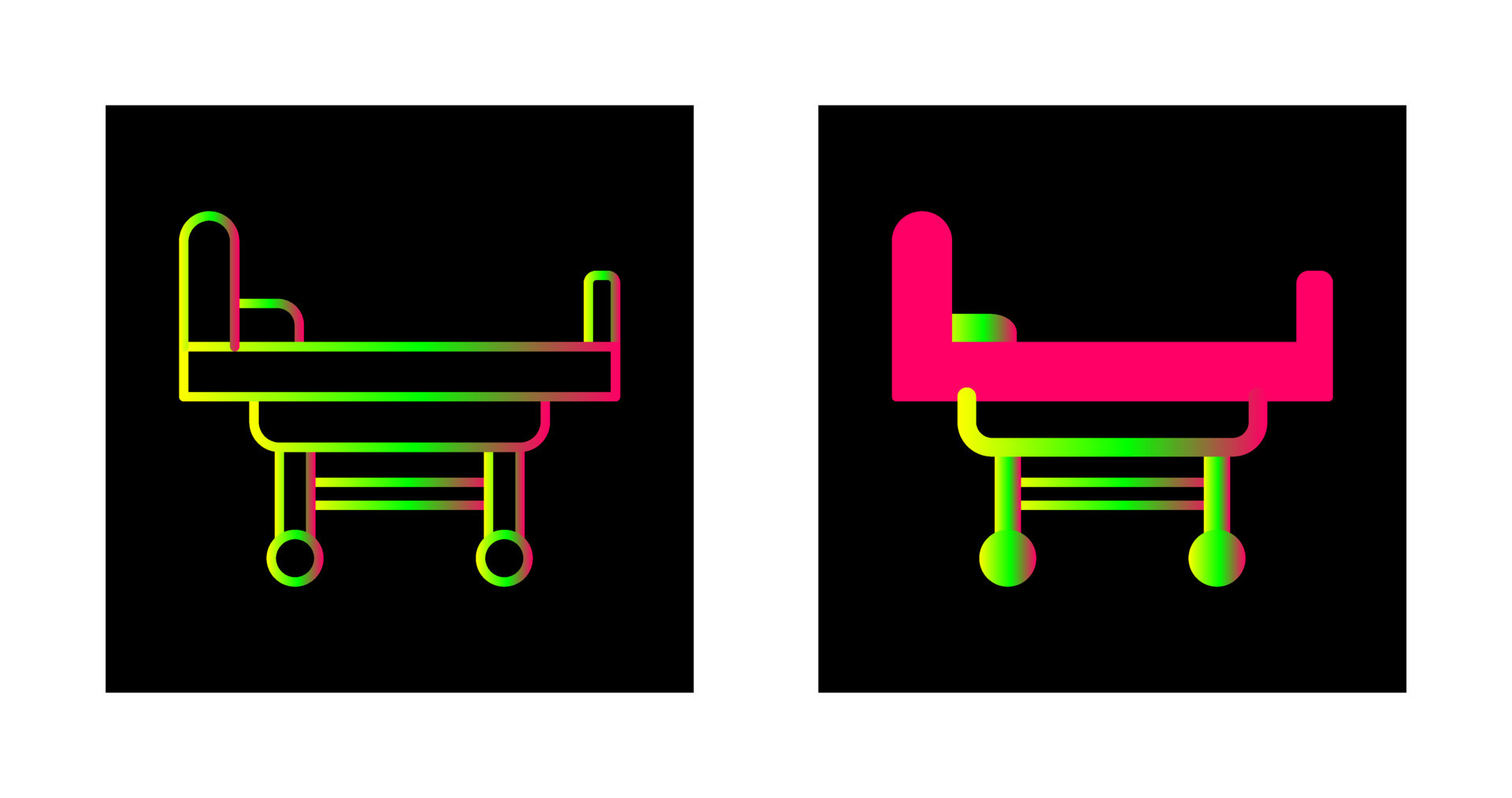 Hospital Bed Vector Icon 24437629 Vector Art at Vecteezy