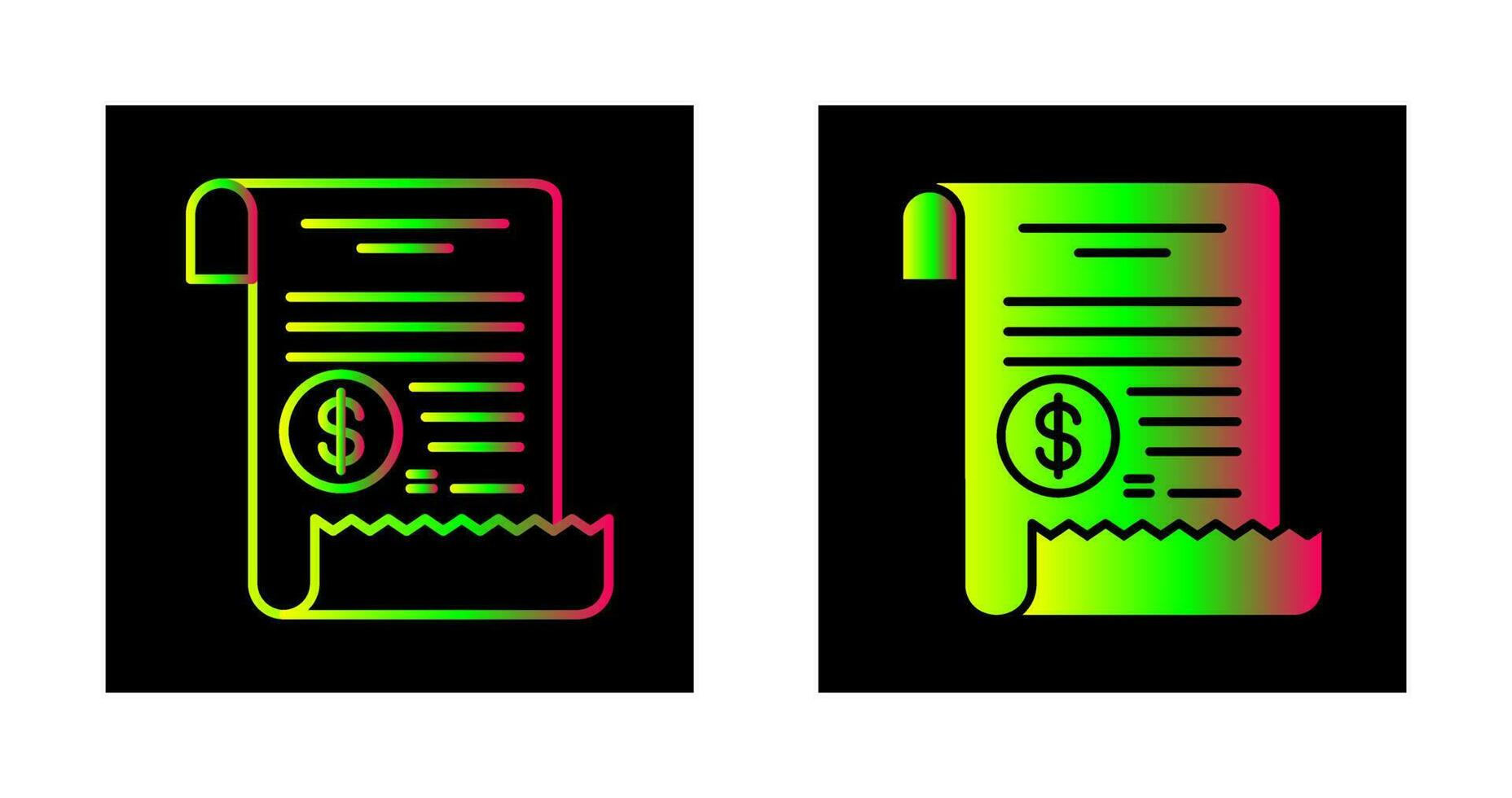 Receipt Vector Icon