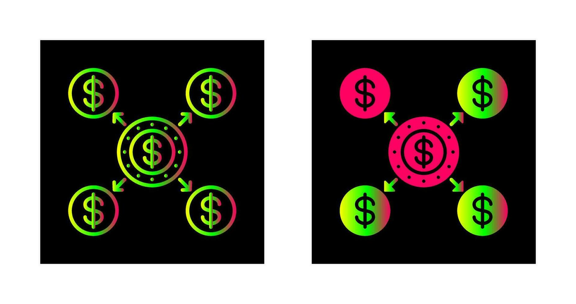 icono de vector de distribución