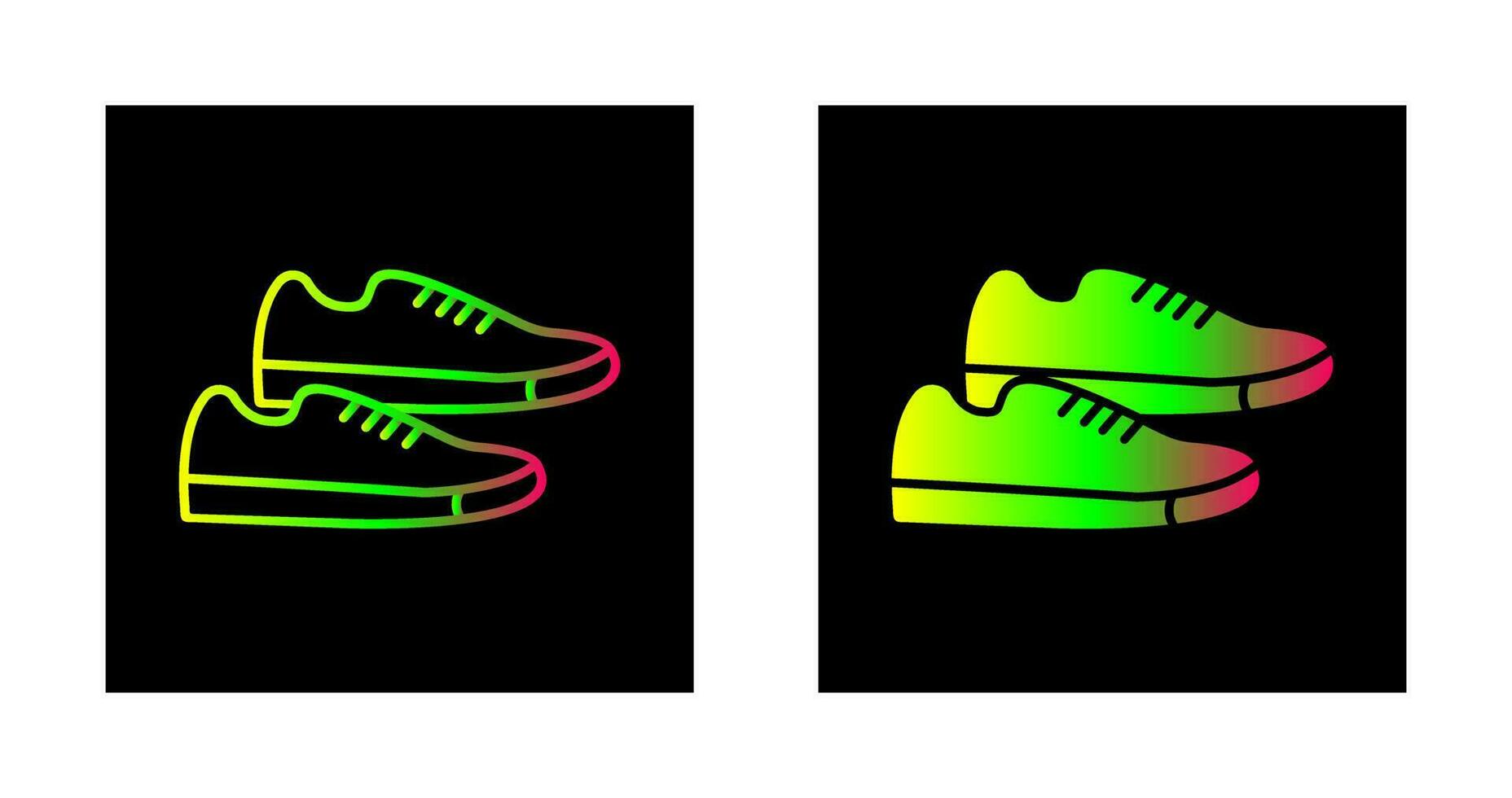 icono de vector de zapatillas