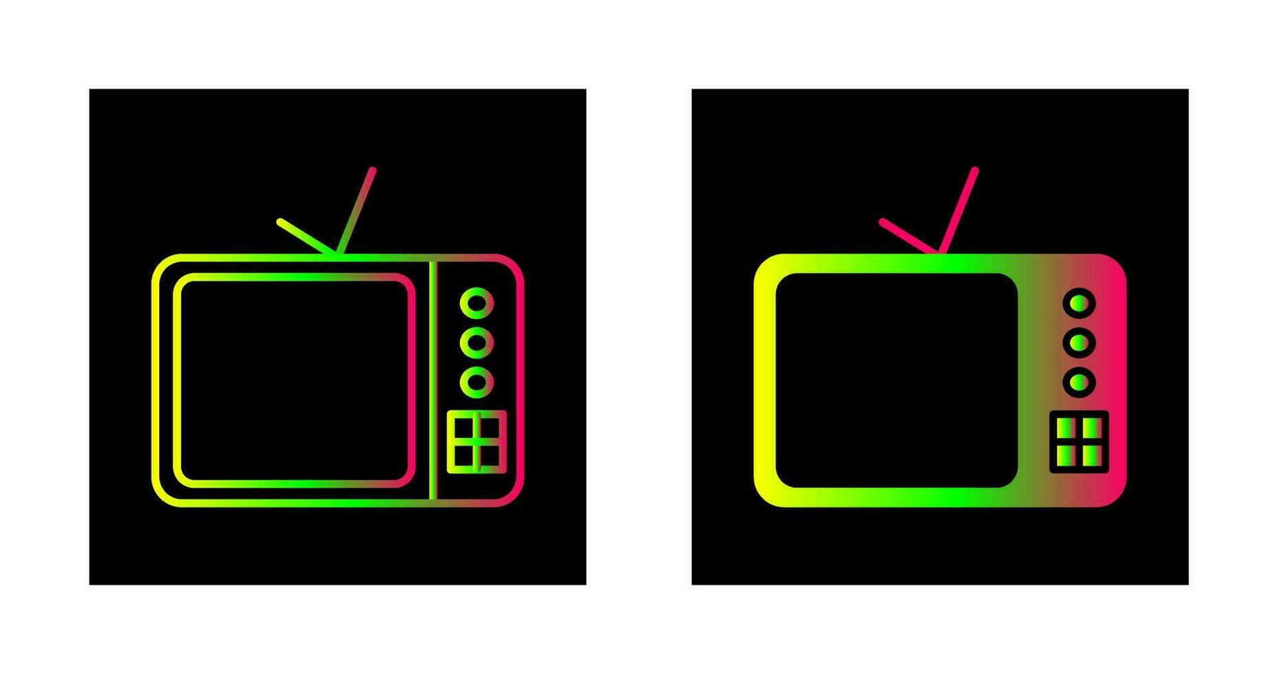 TV Set Vector Icon