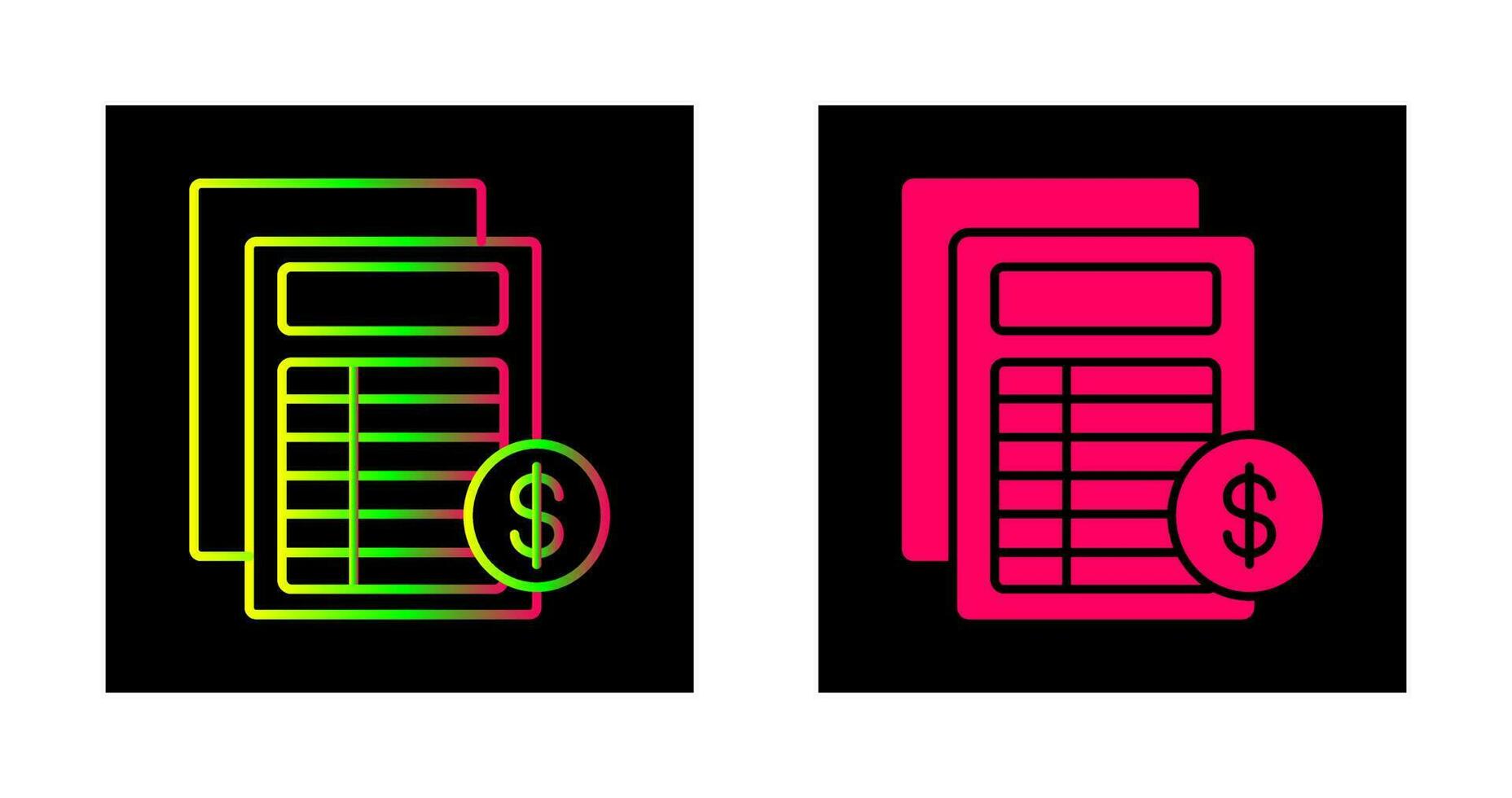 Invoice Vector Icon