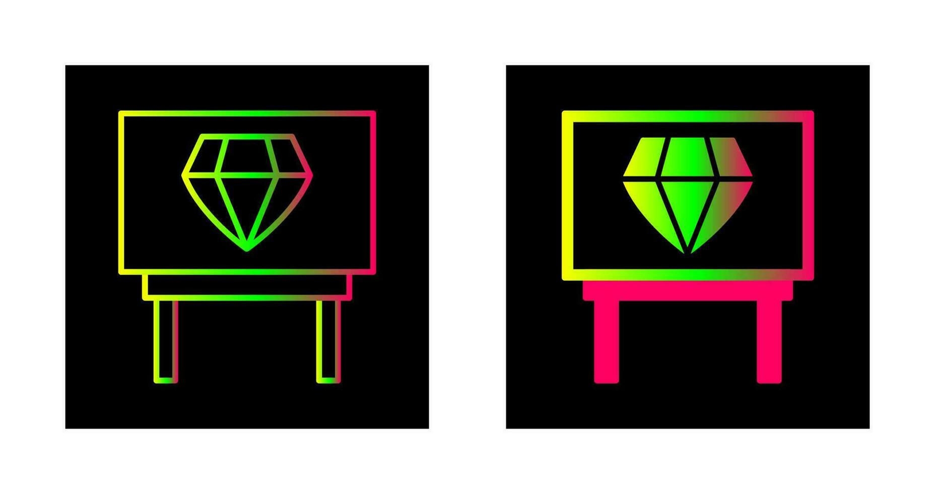 Diamond Exhibit Vector Icon