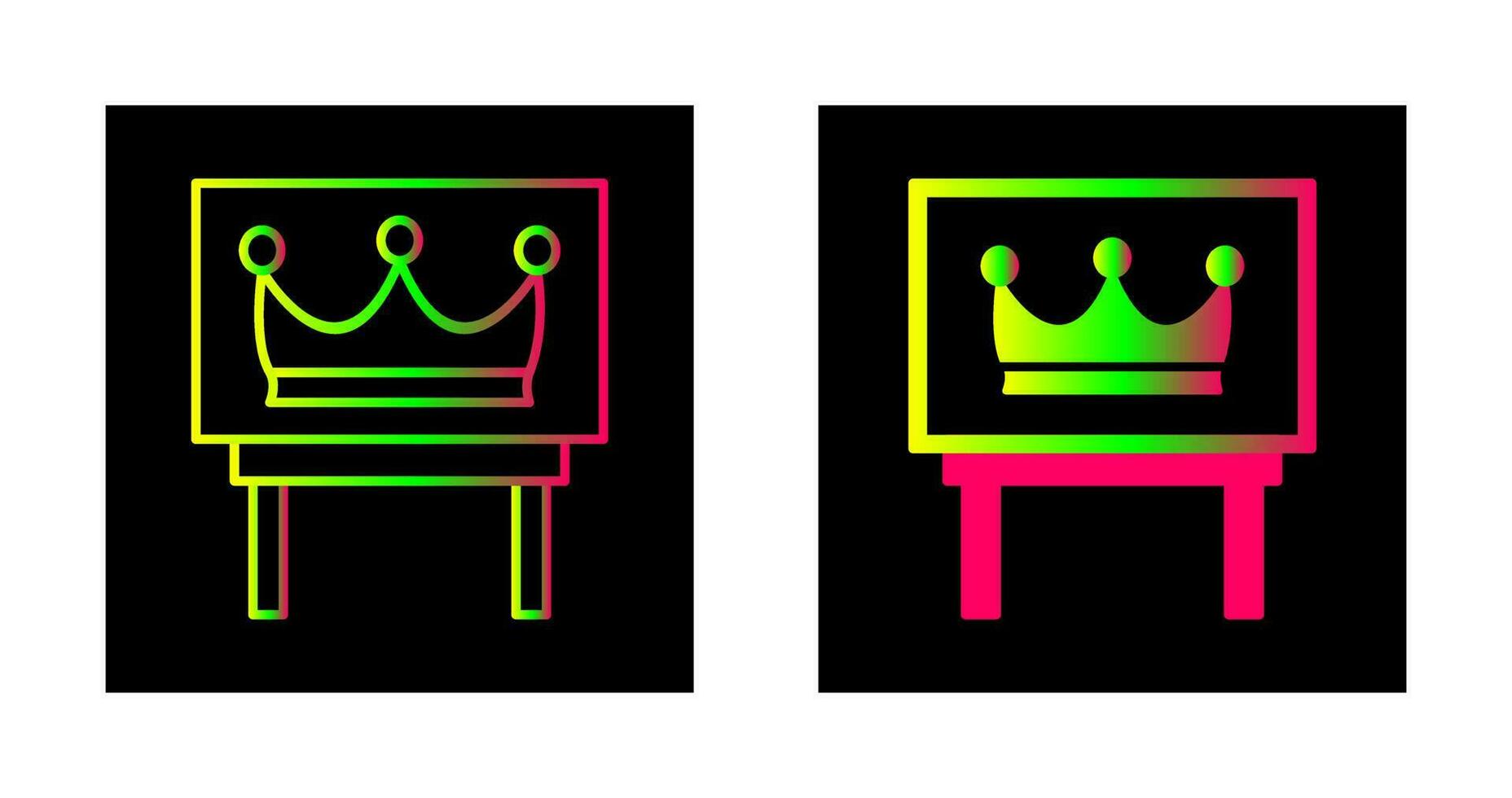 Crown Exhibit Vector Icon