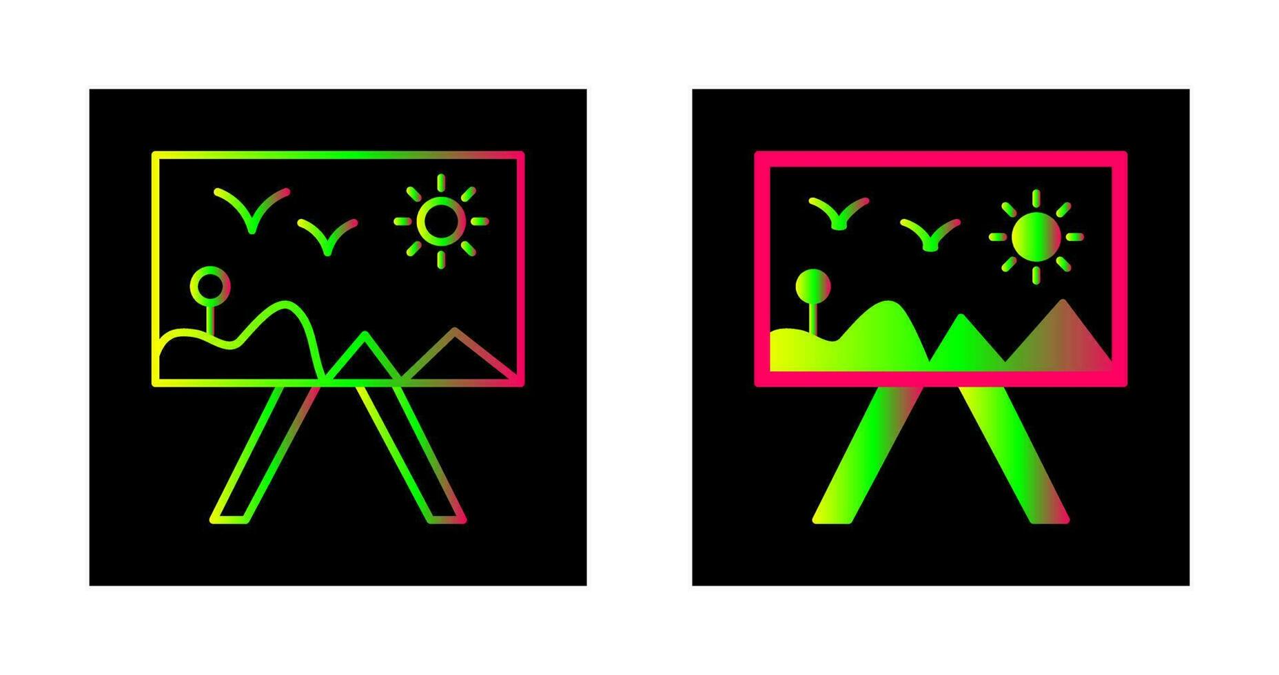 Painting of Canvass Vector Icon