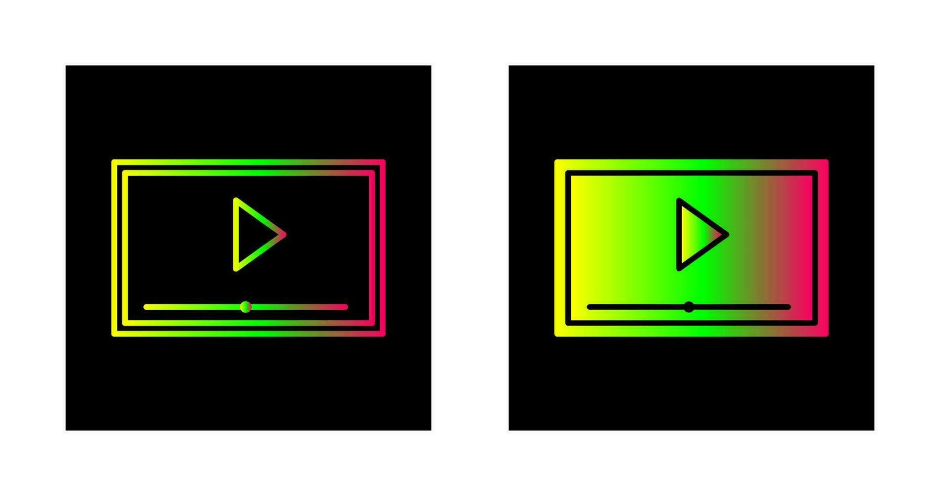 Video Screening Vector Icon
