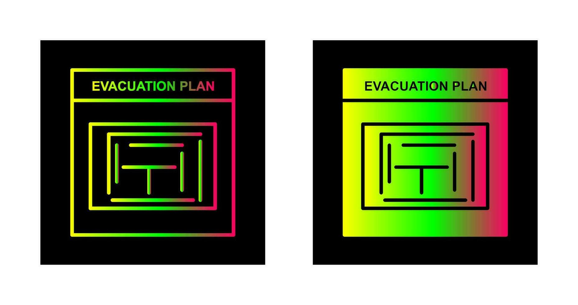 Evacuation Plan Vector Icon