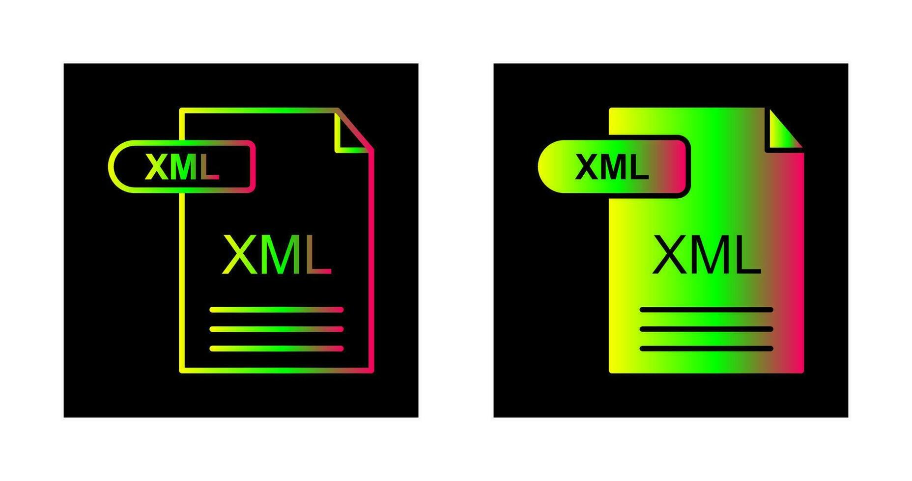 XML Vector Icon