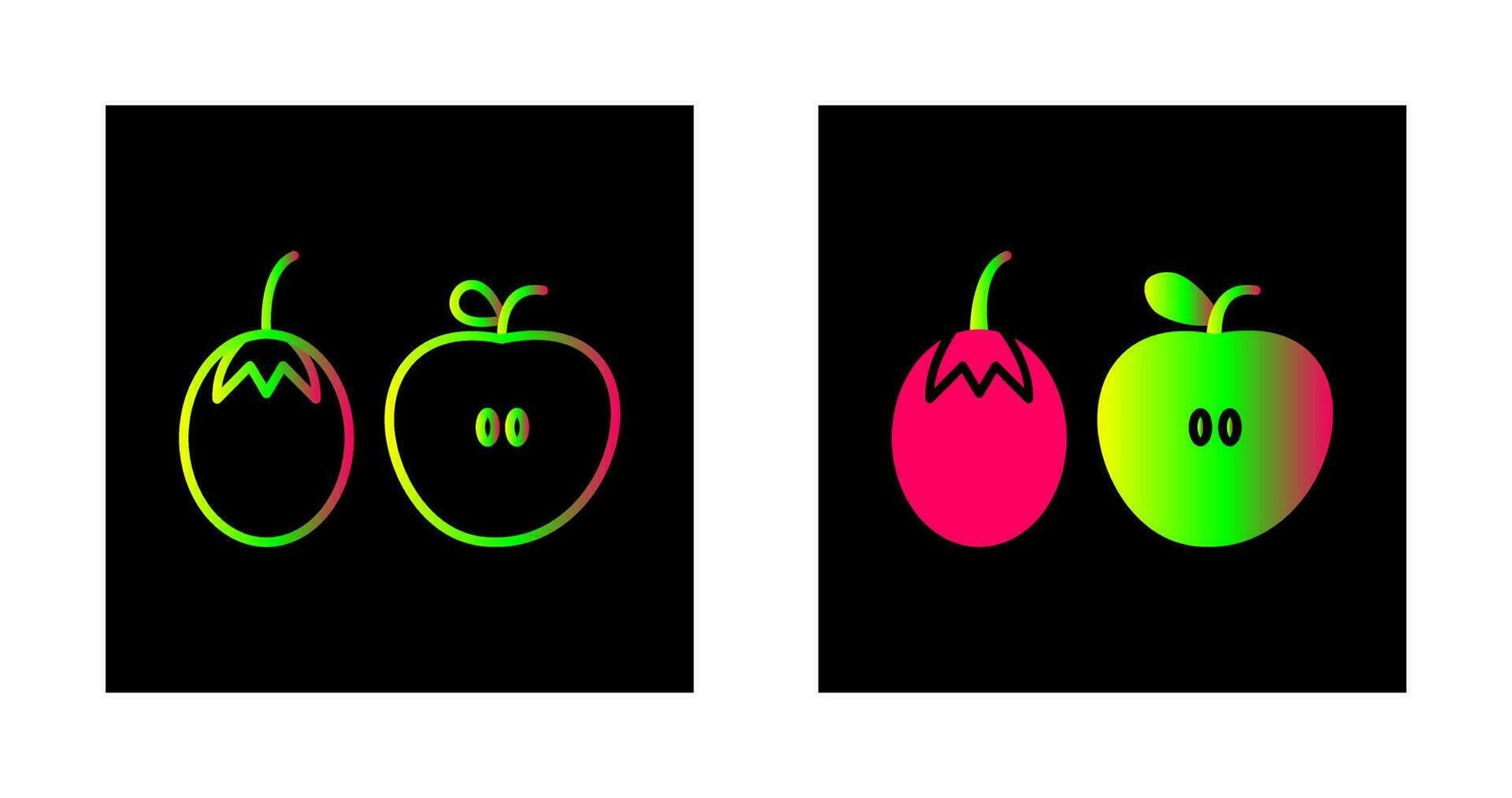 Fruits and VVegetables Vector Icon