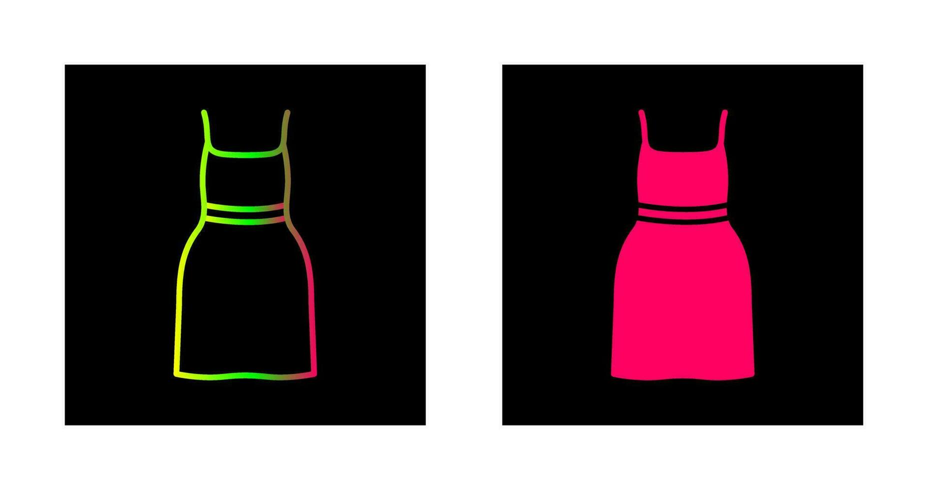 Cocktail Dress Vector Icon