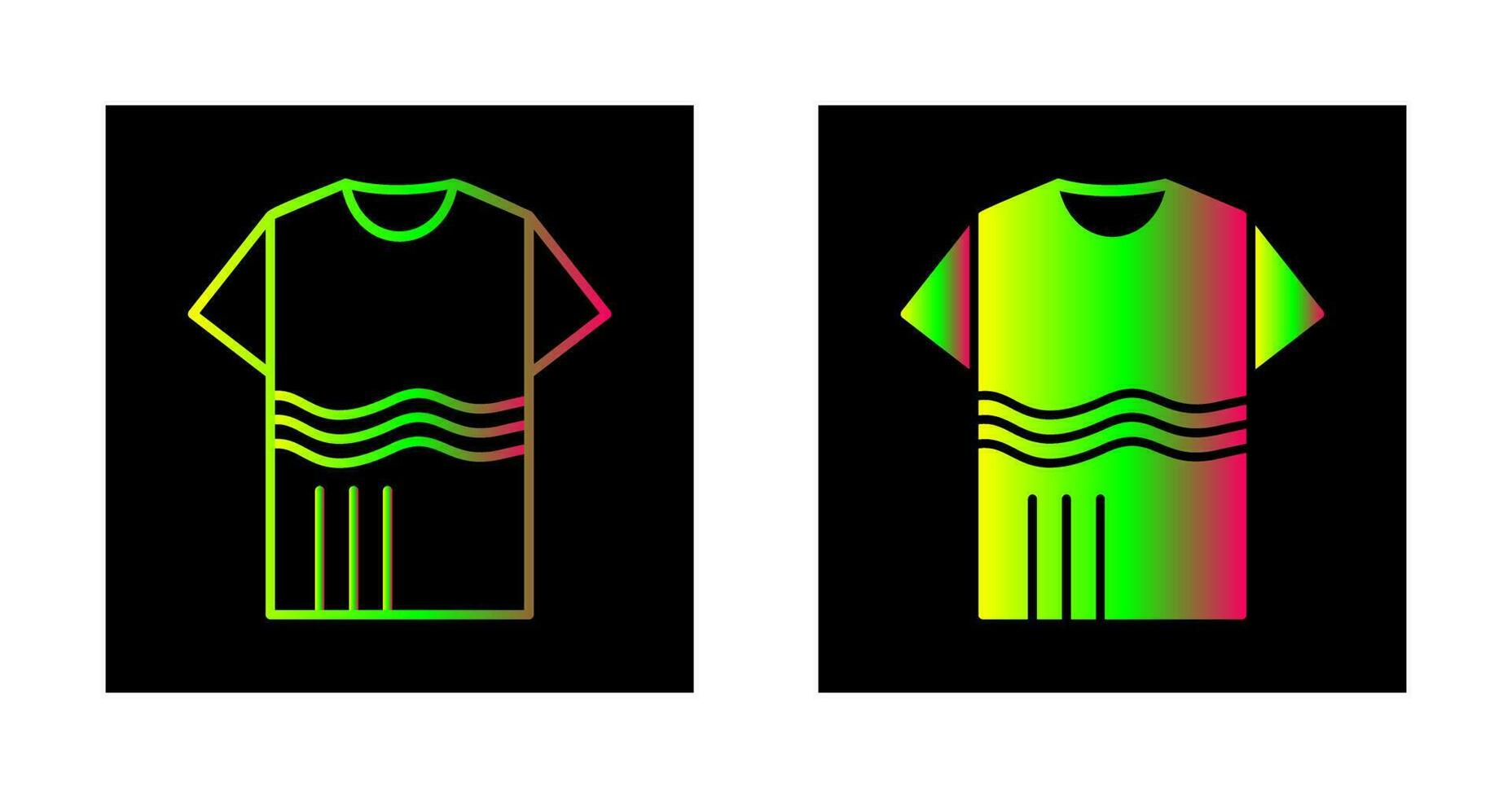 T Shirt with lines Vector Icon