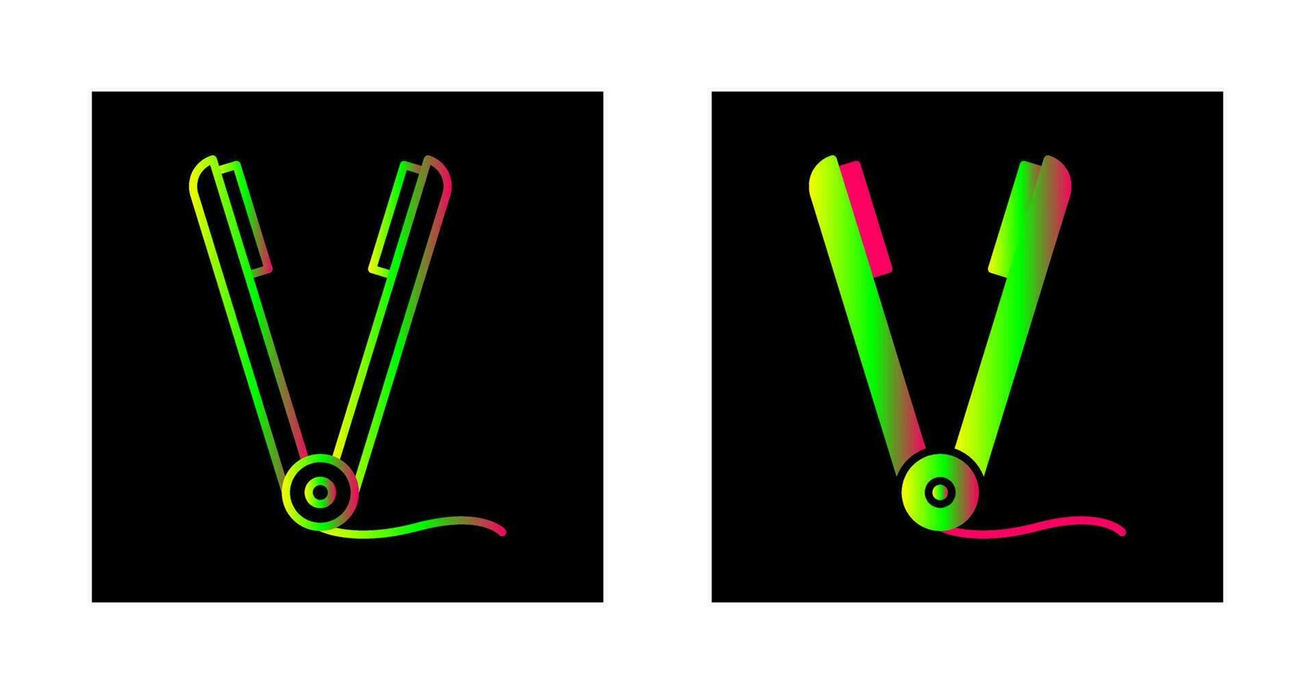 Straightener Vector Icon