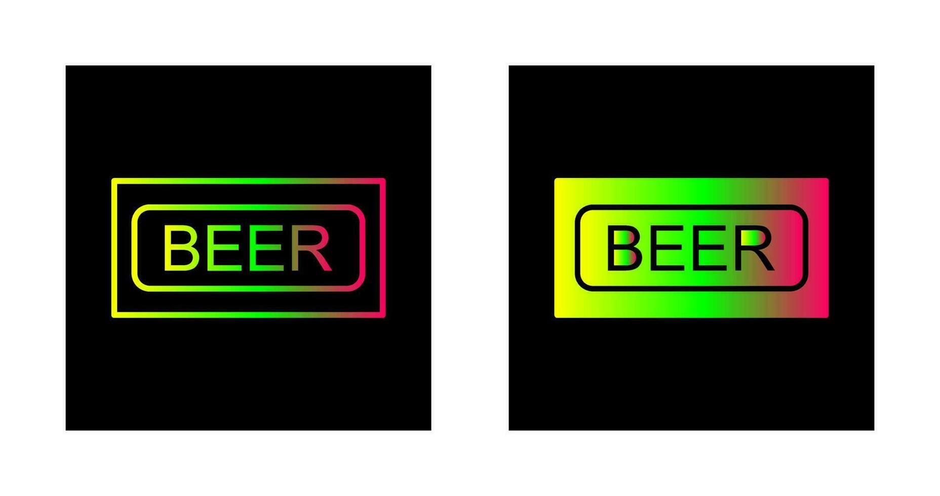 Beer Sign Vector Icon
