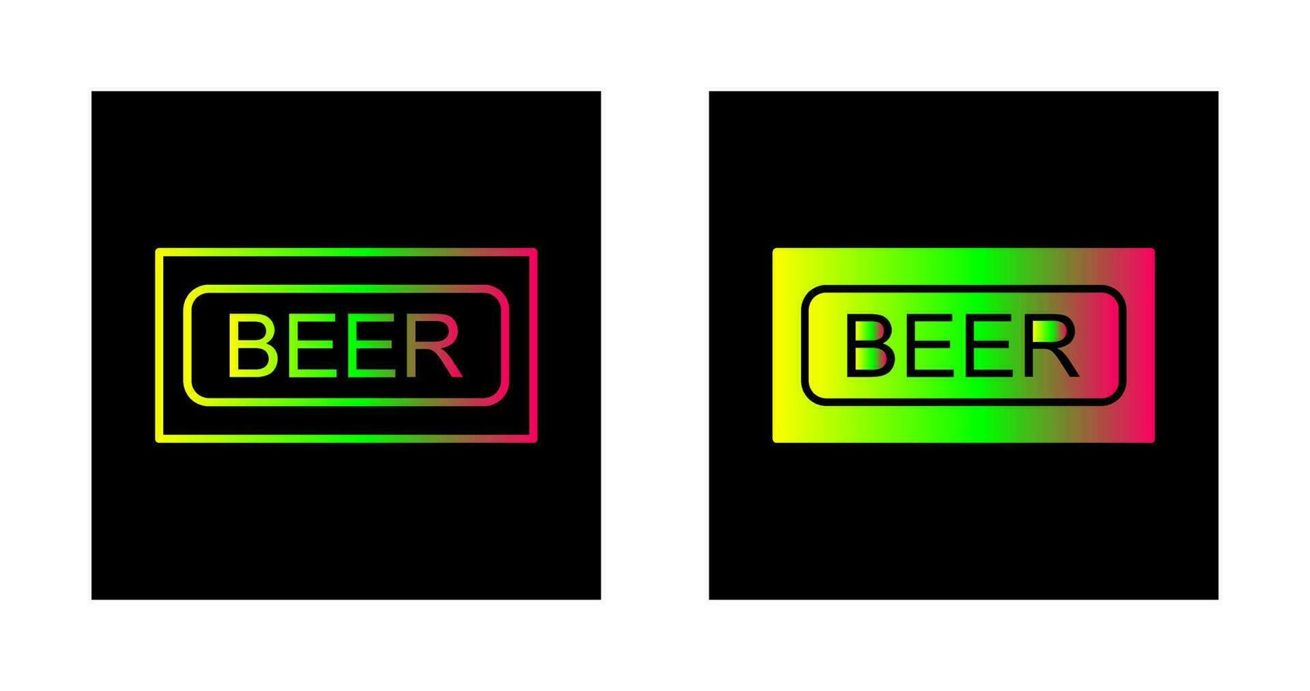 Beer Sign Vector Icon