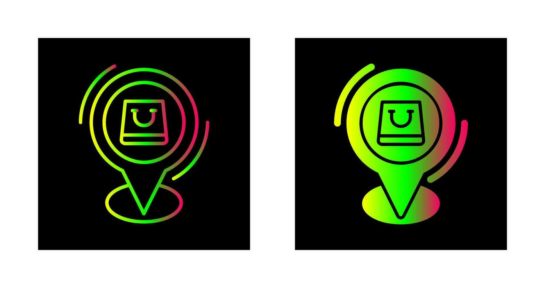Shop Location Vector Icon