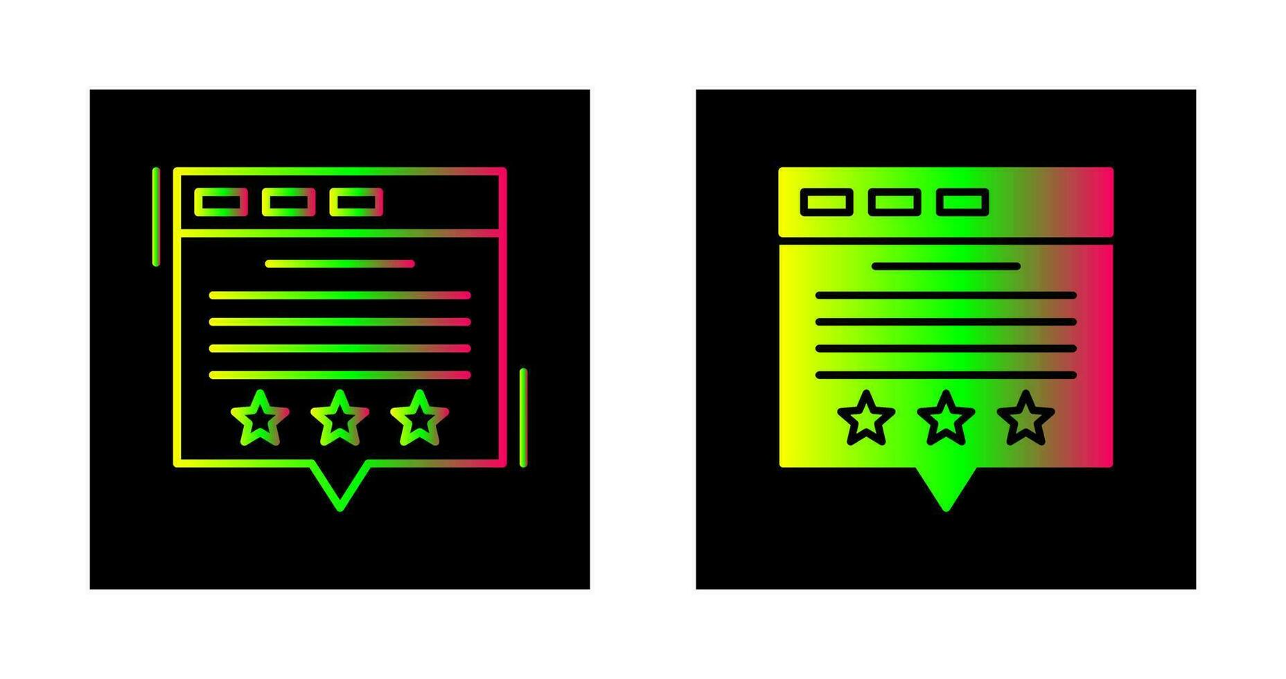 Review Vector Icon