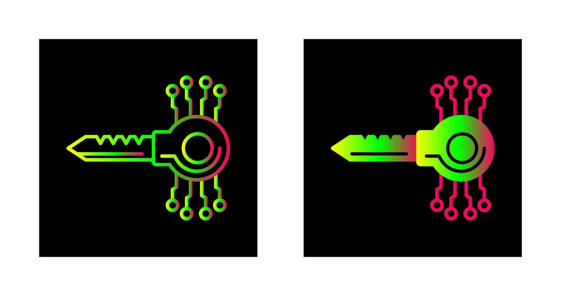 Key Code Vector Icon