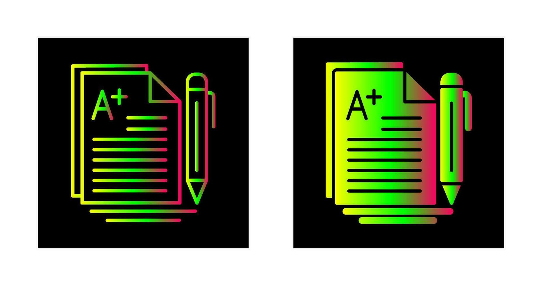 A Grade Vector Icon