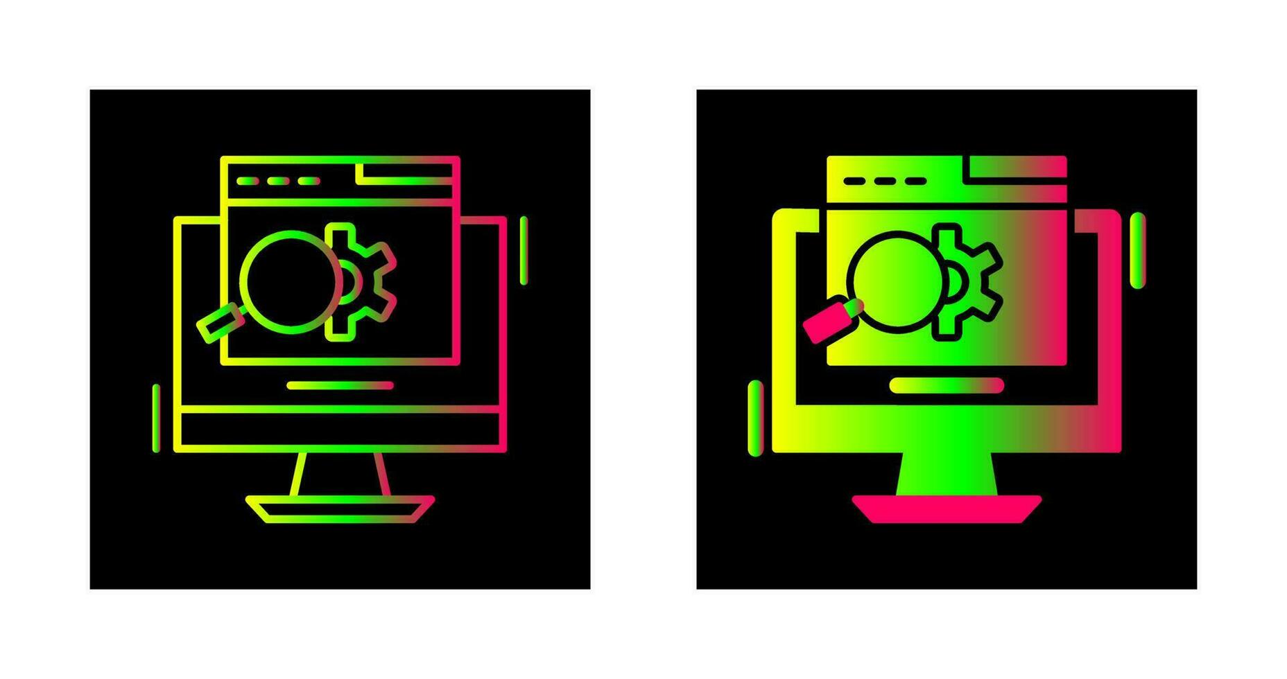 icono de vector de motor de búsqueda