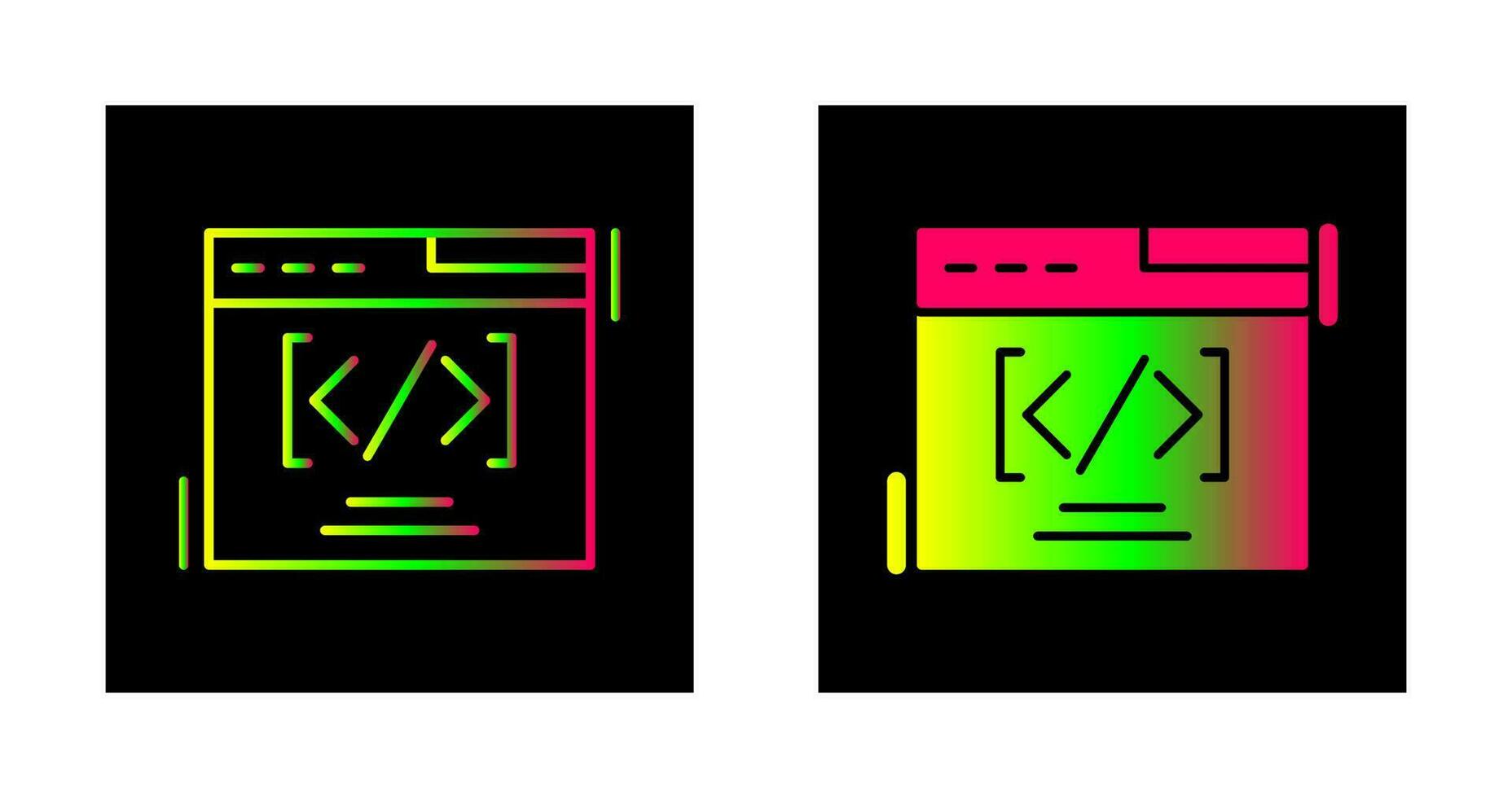 icono de vector de codificación web