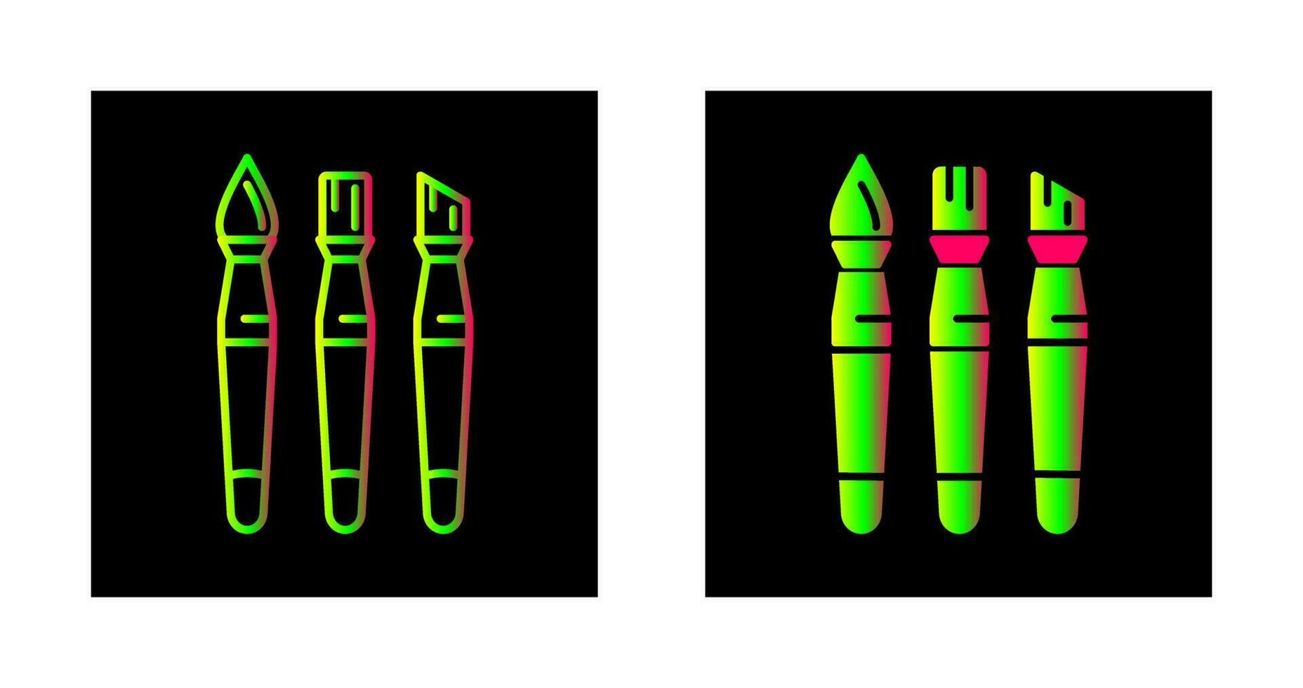 Brushes Vector Icon