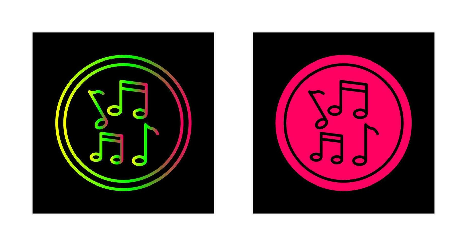 Musical Notes Vector Icon