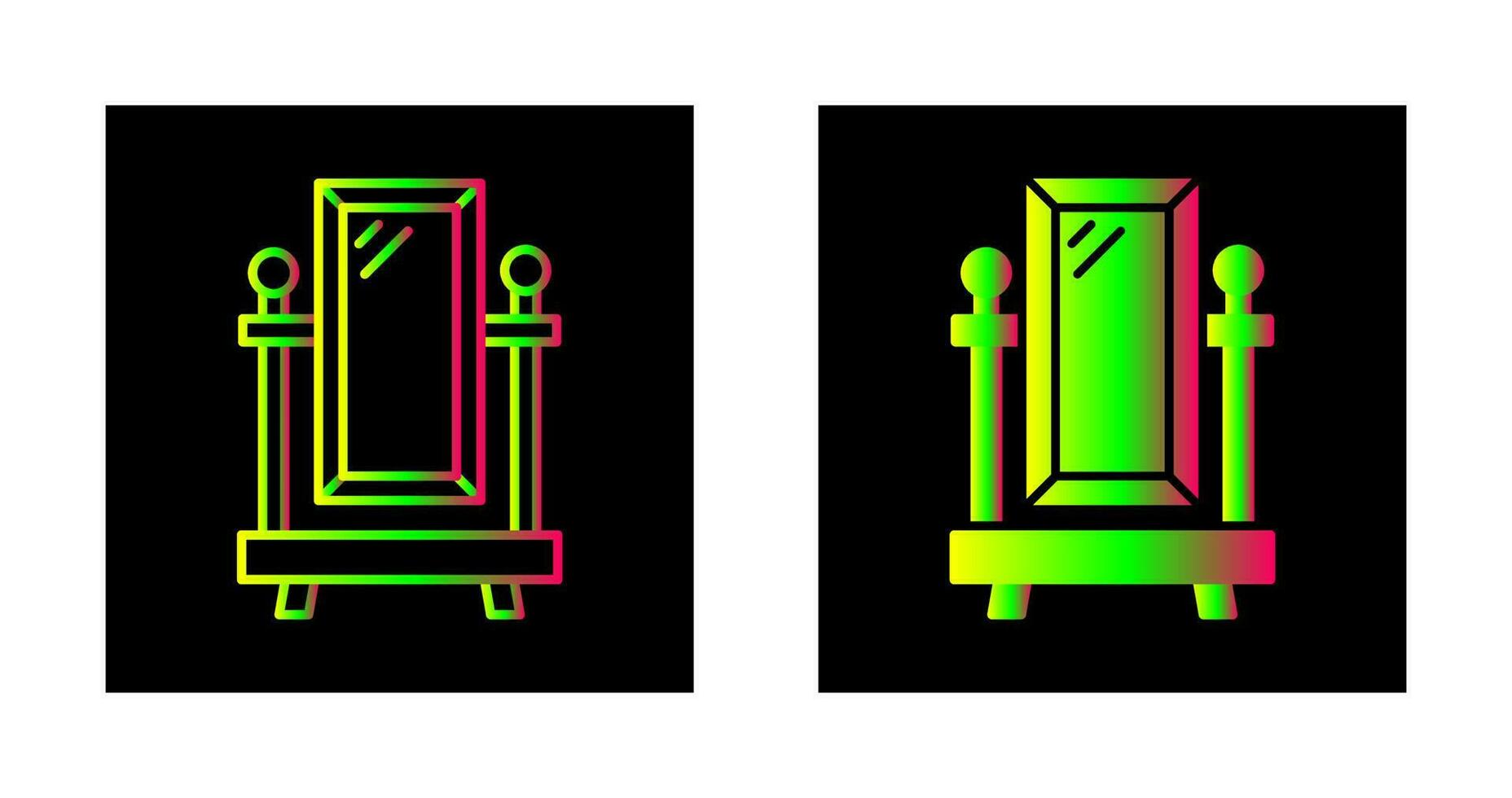 Floor Mirror Vector Icon