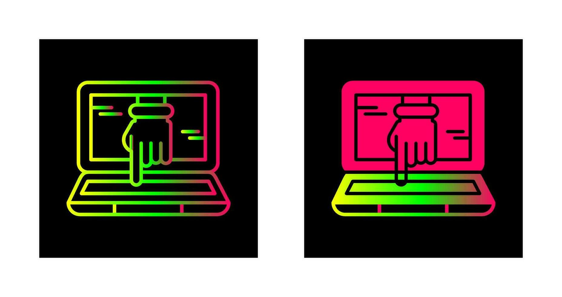 Computer Hacking Vector Icon