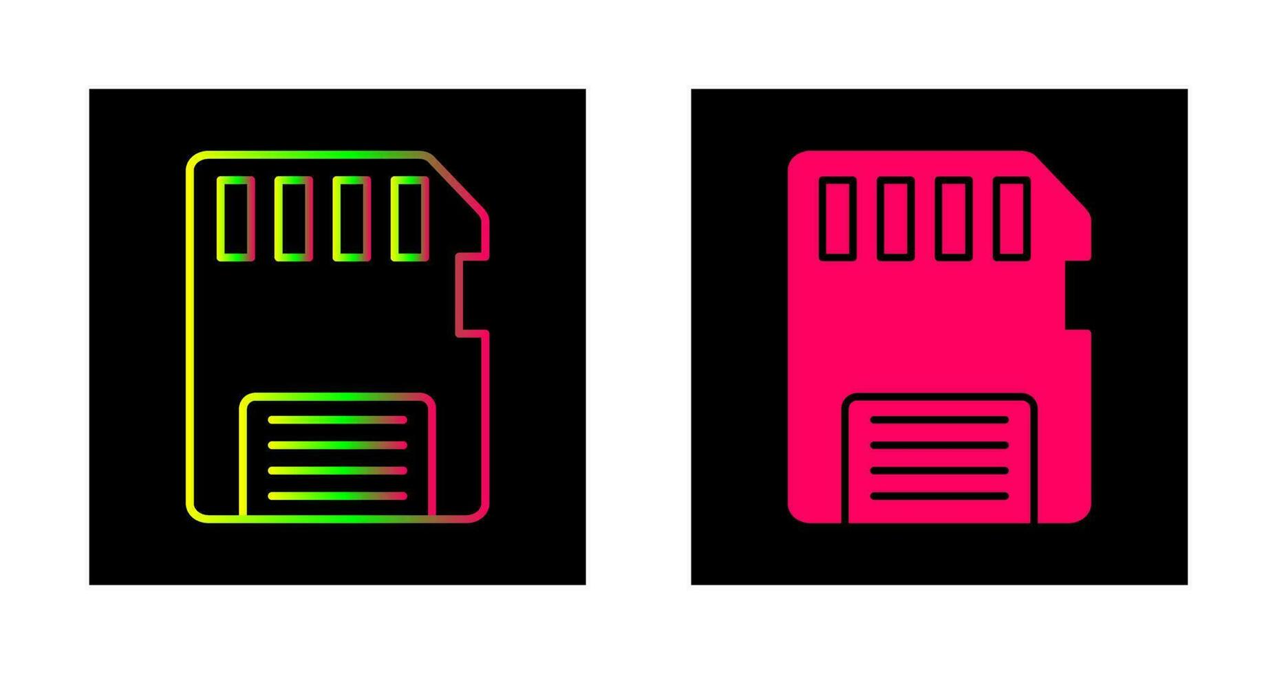 icono de vector de tarjeta de memoria