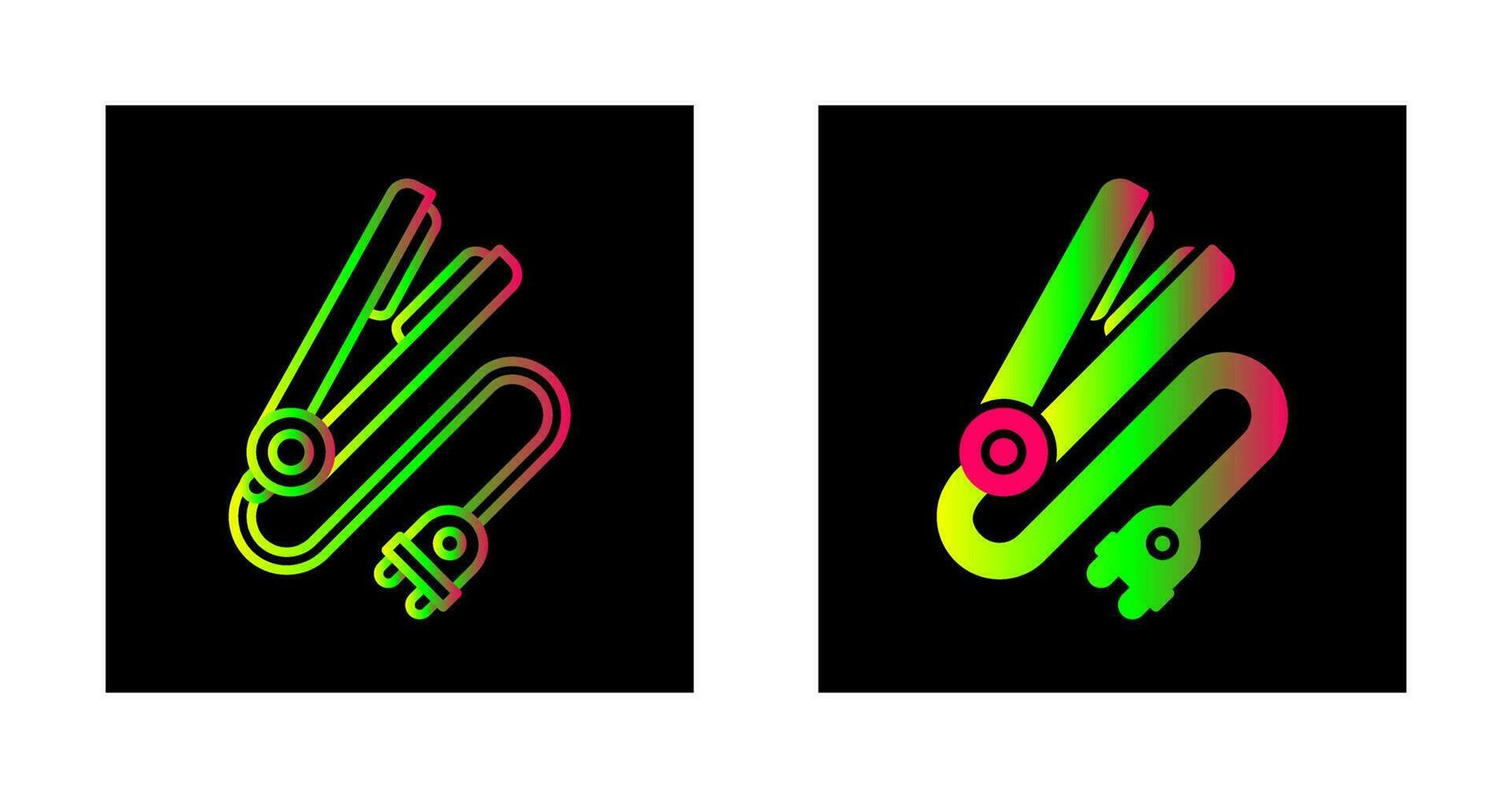Hair iron Vector Icon