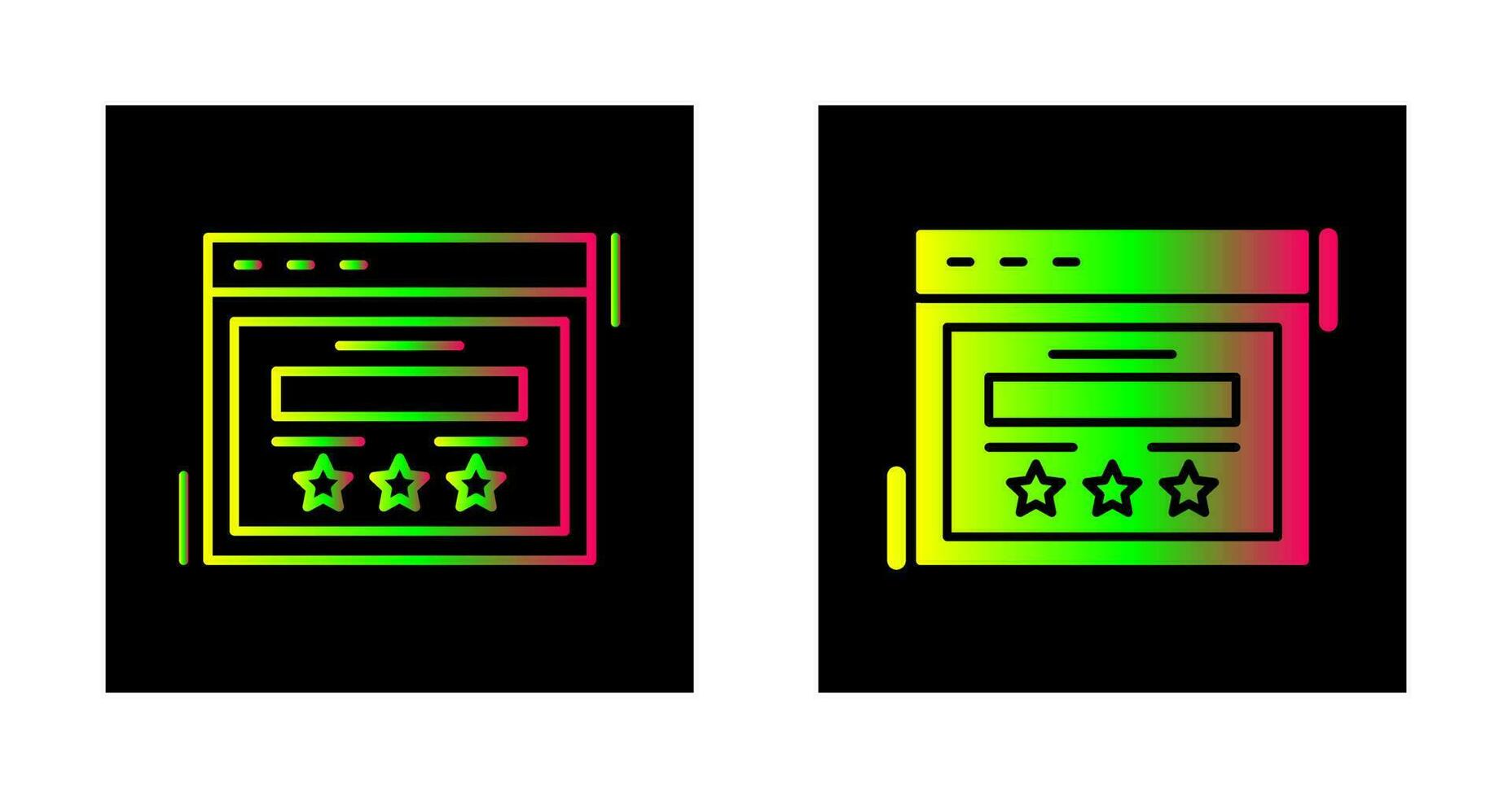 Rating Vector Icon