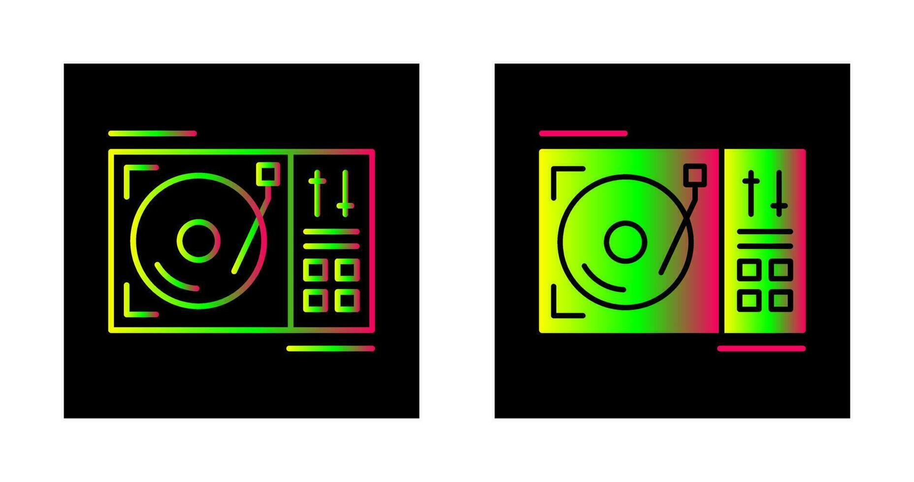 icono de vector de tocadiscos