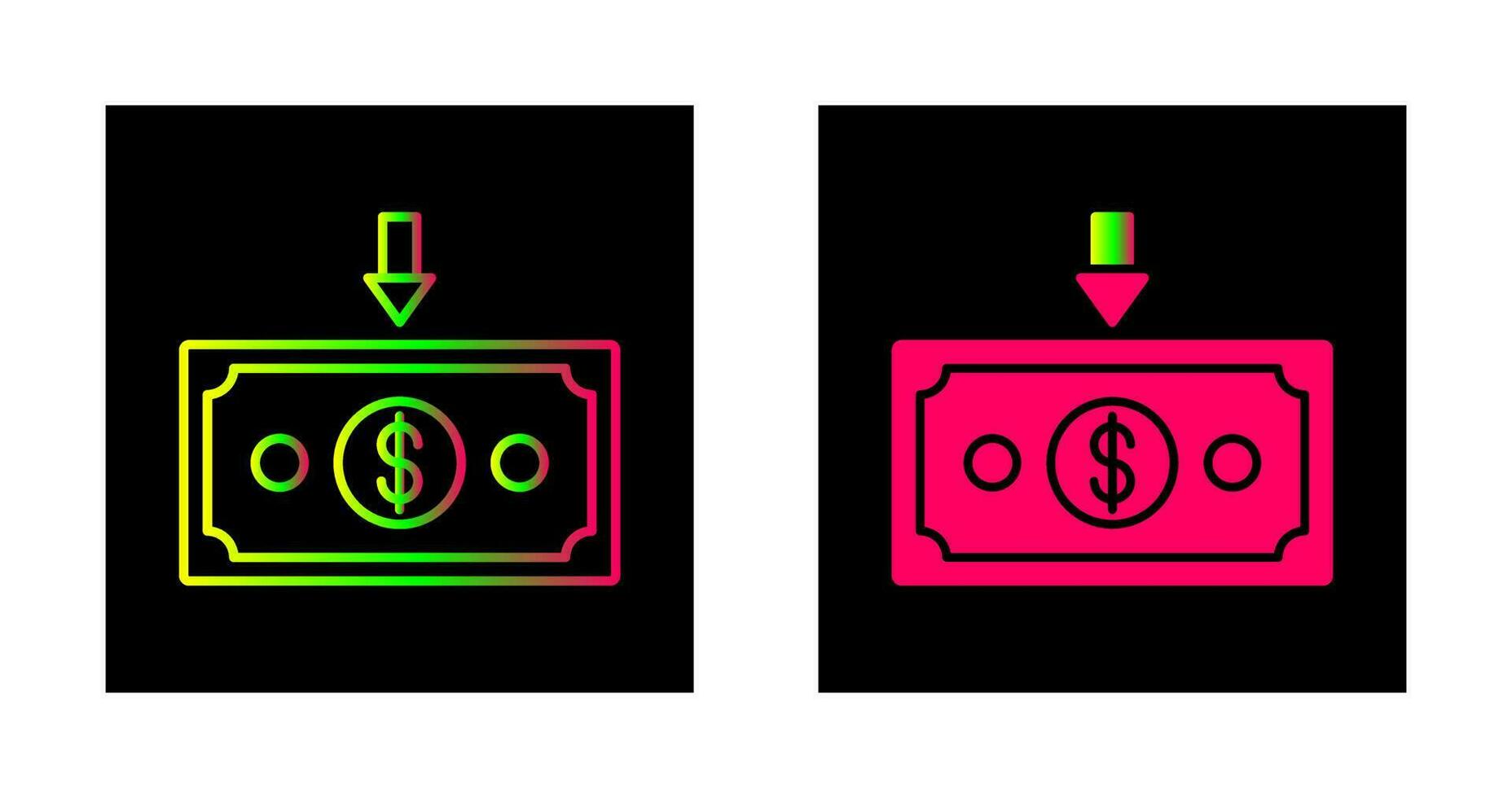 Money Down Vector Icon