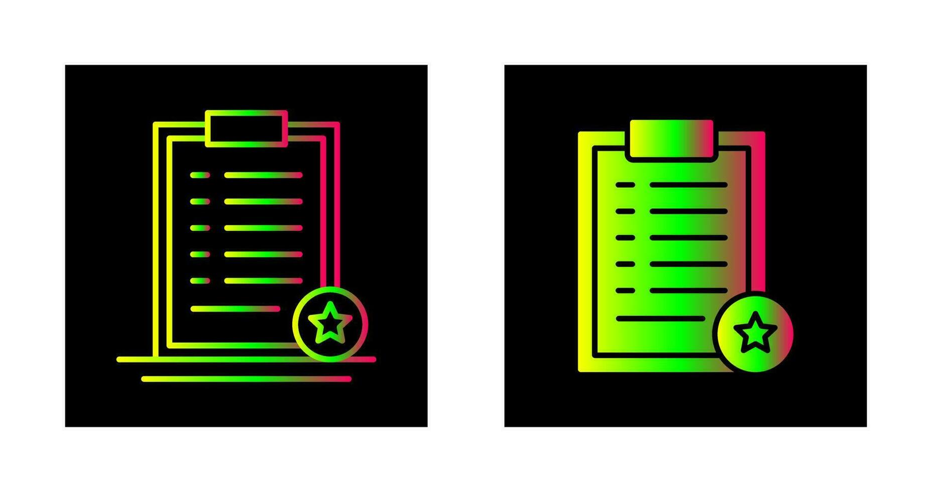 Favourite List Vector Icon