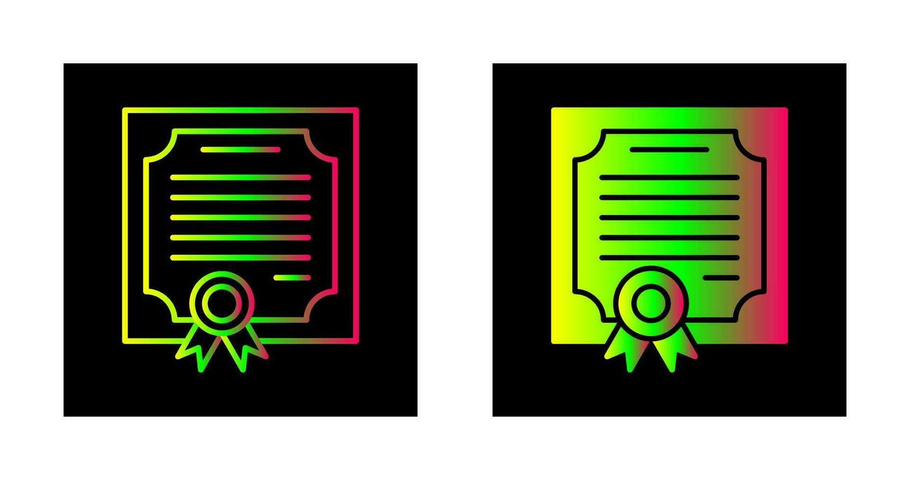 Certificate Vector Icon