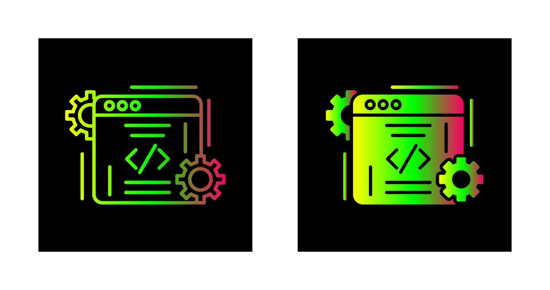 icono de vector de codificación