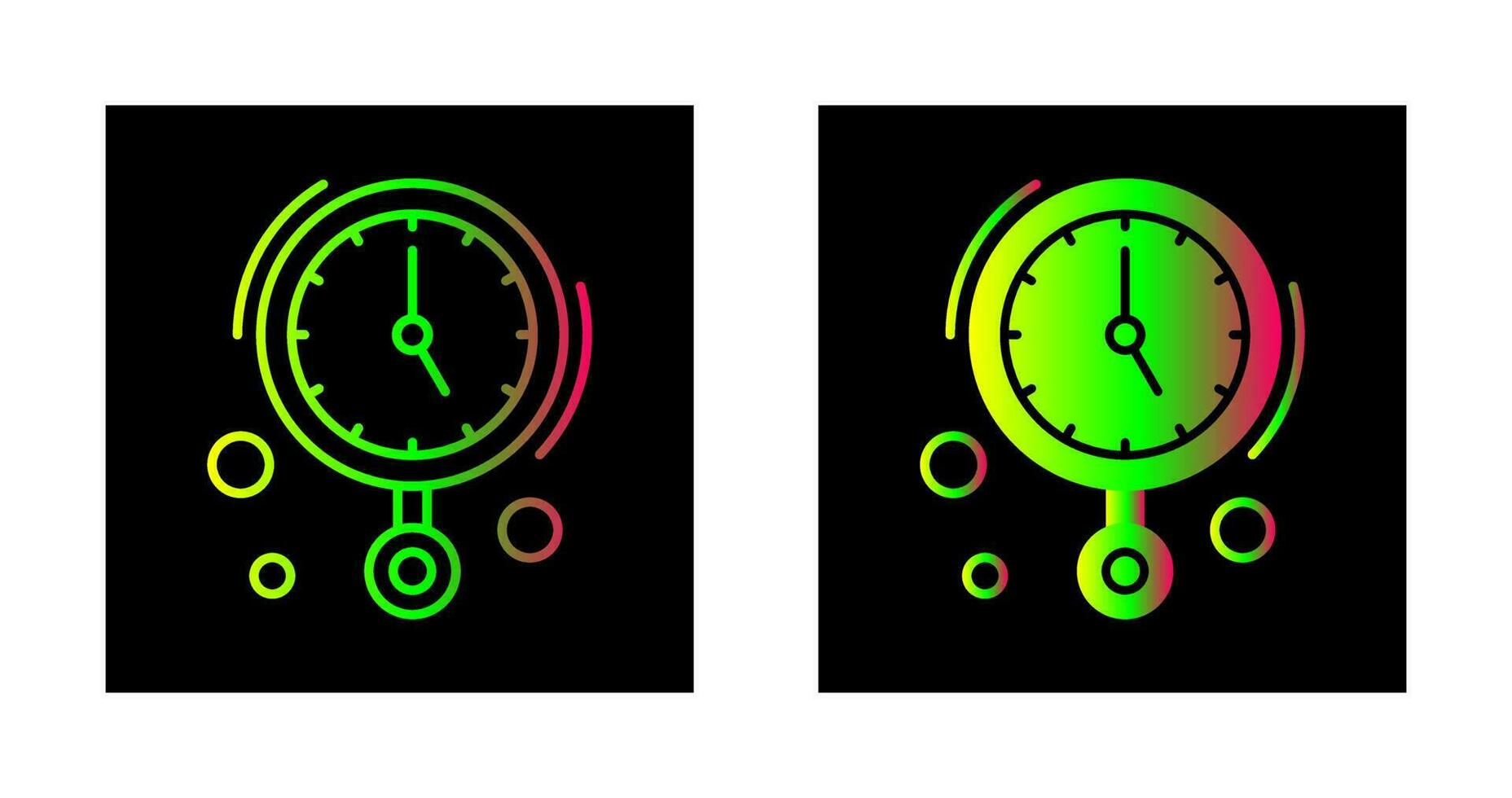 icono de vector de reloj de pared