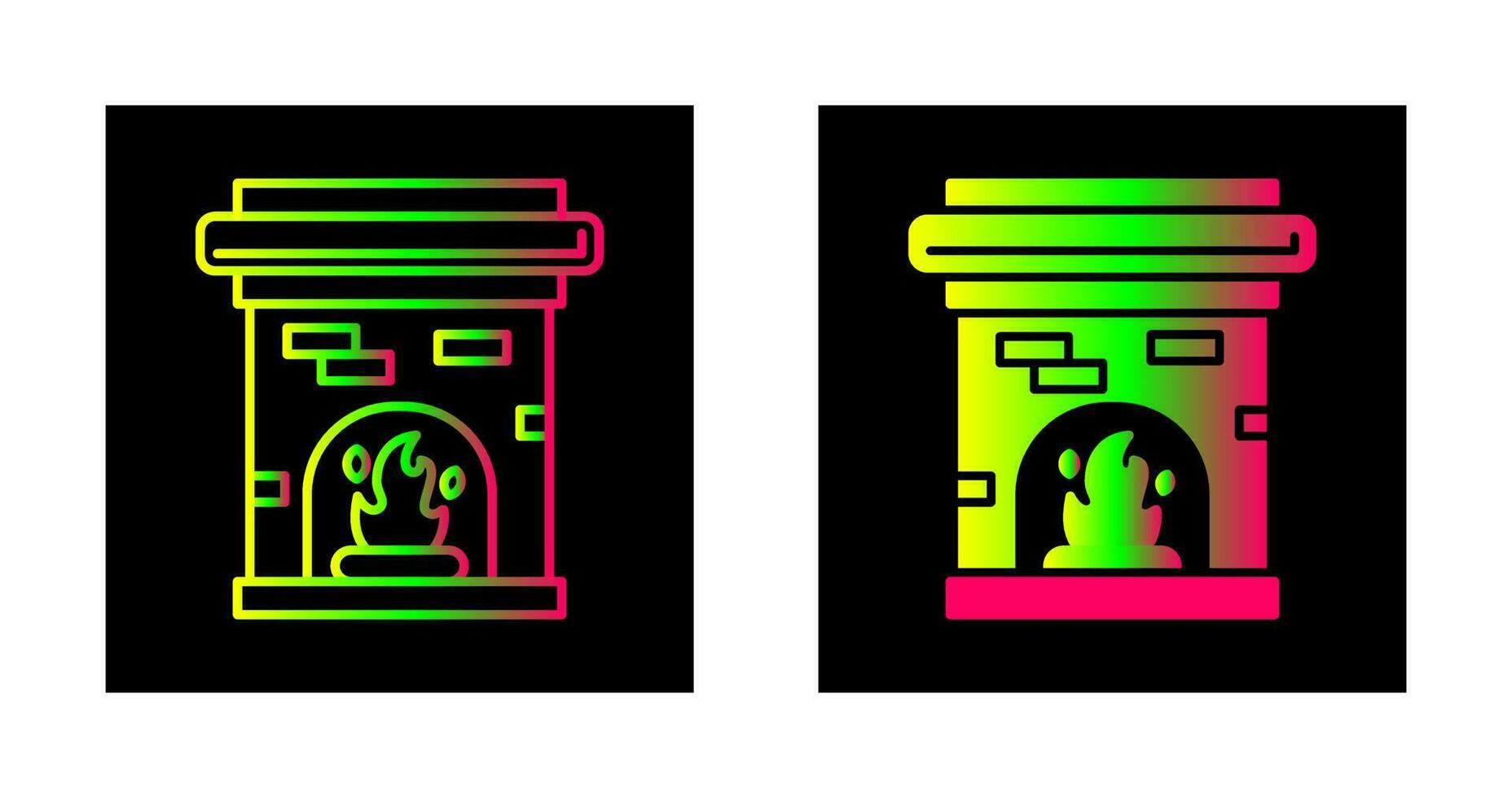 Fireplace Vector Icon