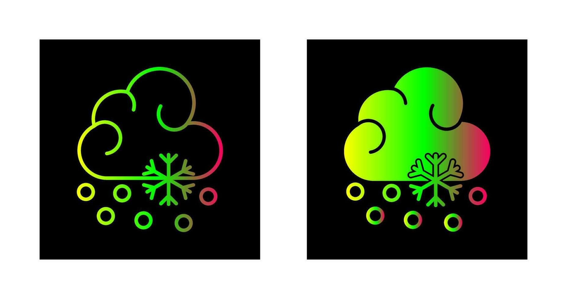 Snow Fall Vector Icon