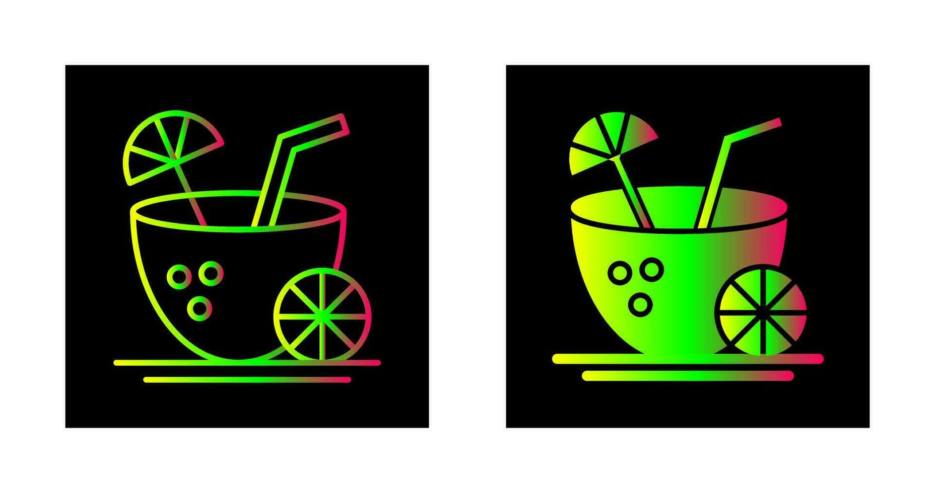 Coconut Drink Vector Icon