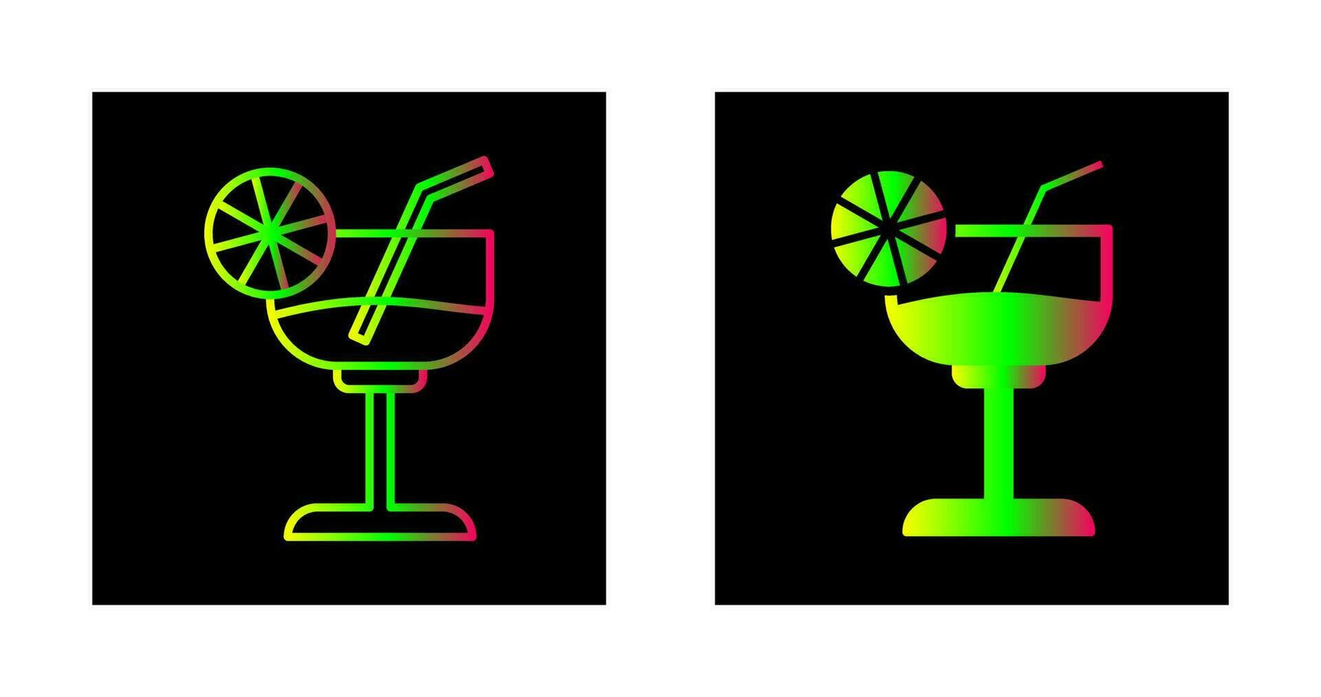 icono de vector de coctel