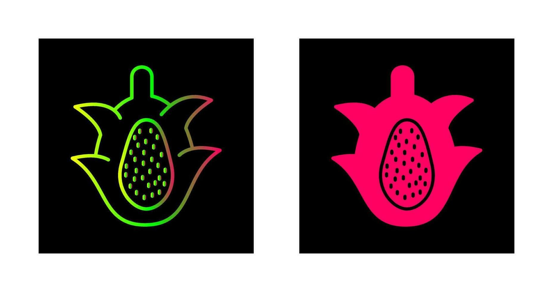 Dragon Fruit Vector Icon