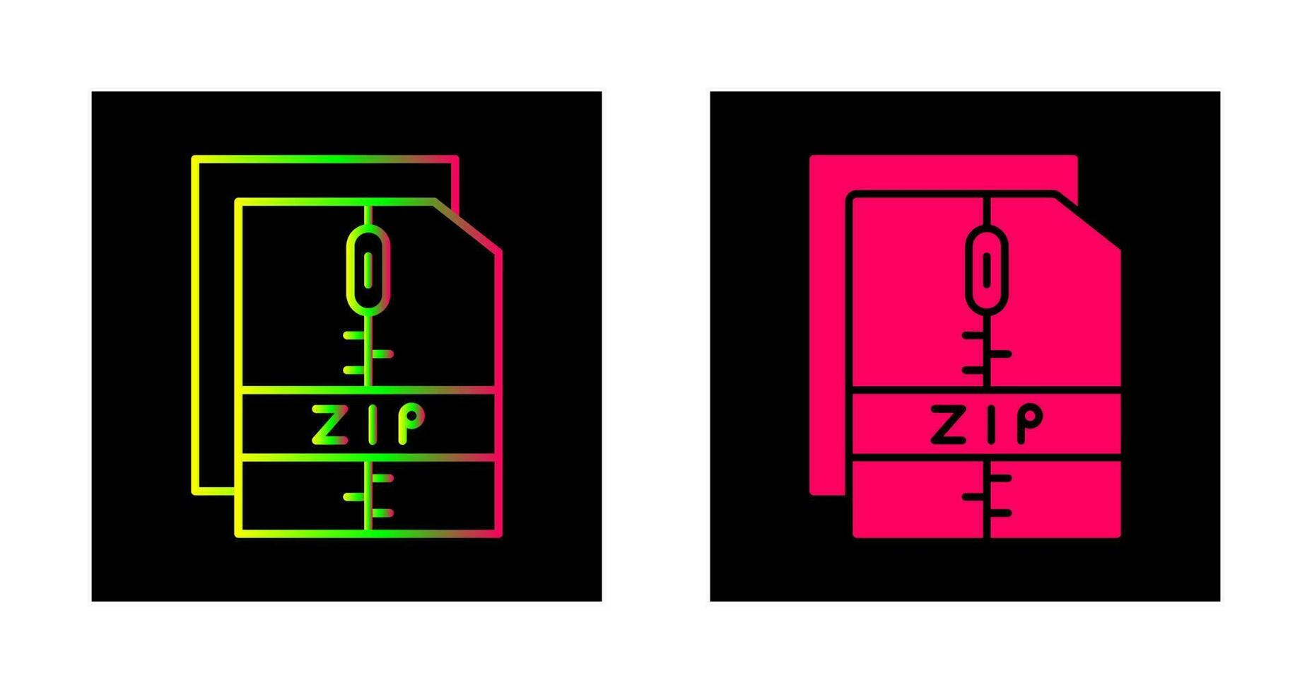 Zip File Vector Icon