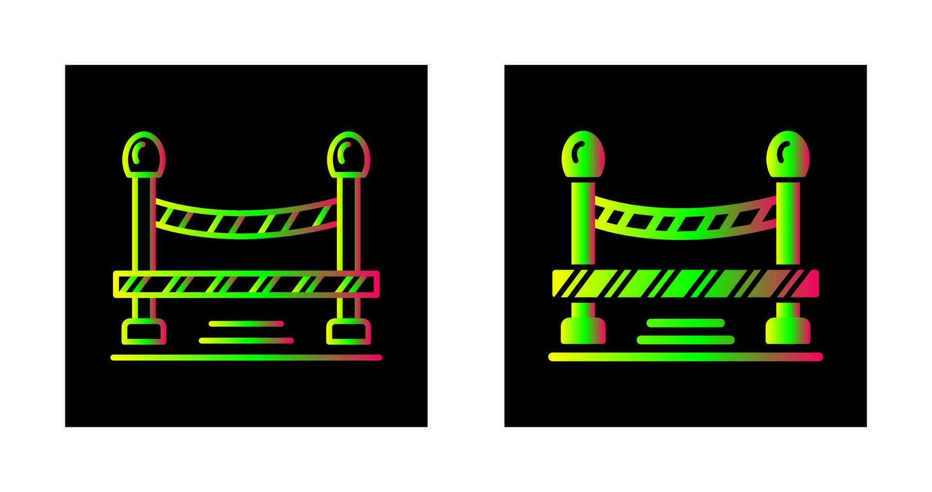 Do Not Cross Line Vector Icon