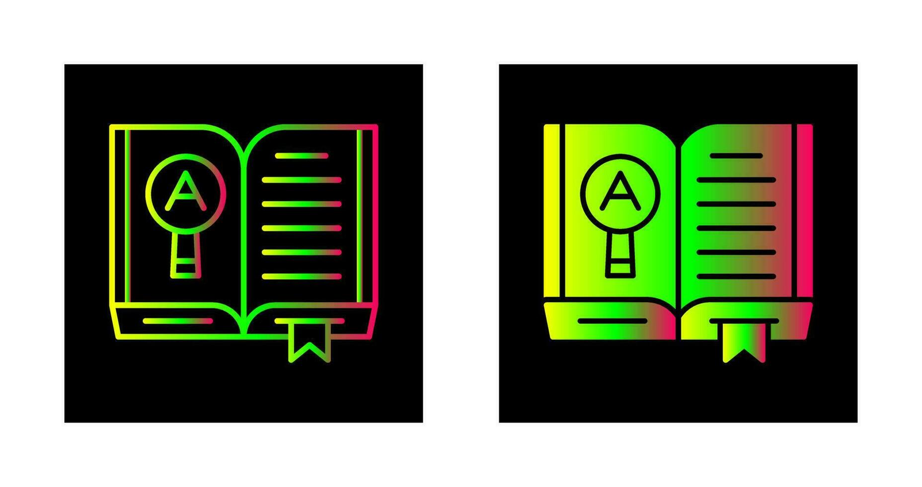 Open Book Vector Icon