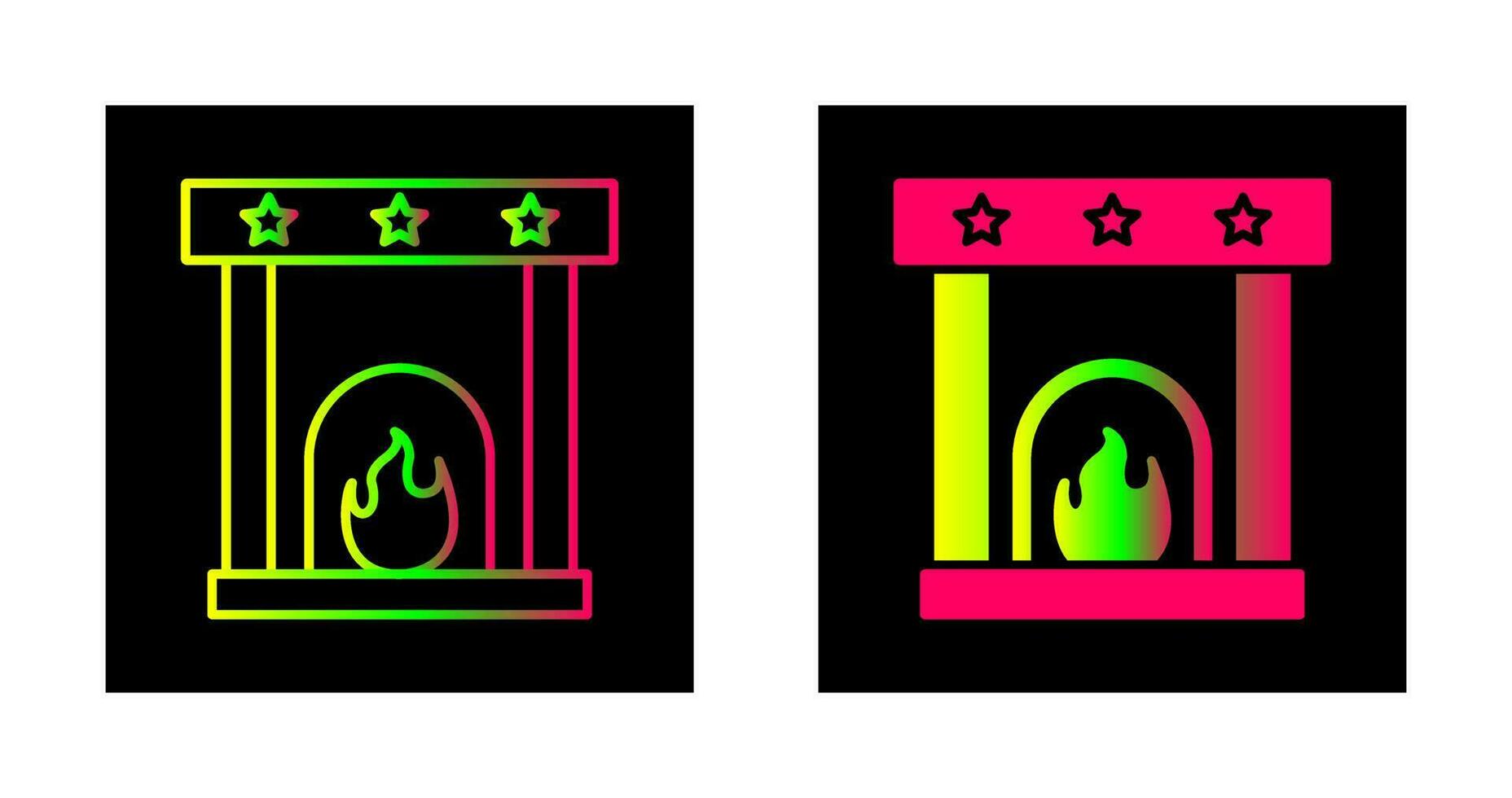Fireplace Vector Icon