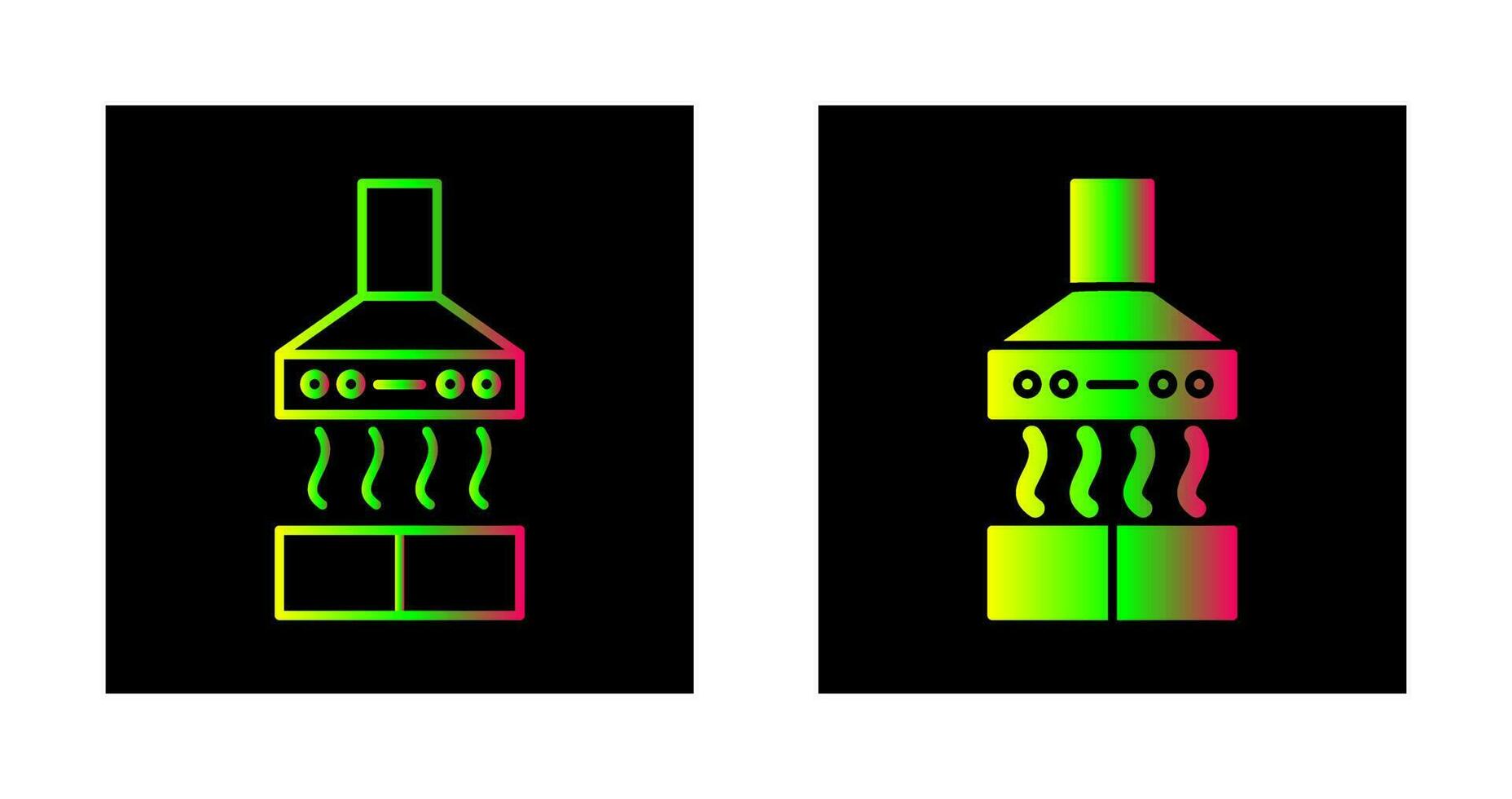 icono de vector de campana extractora