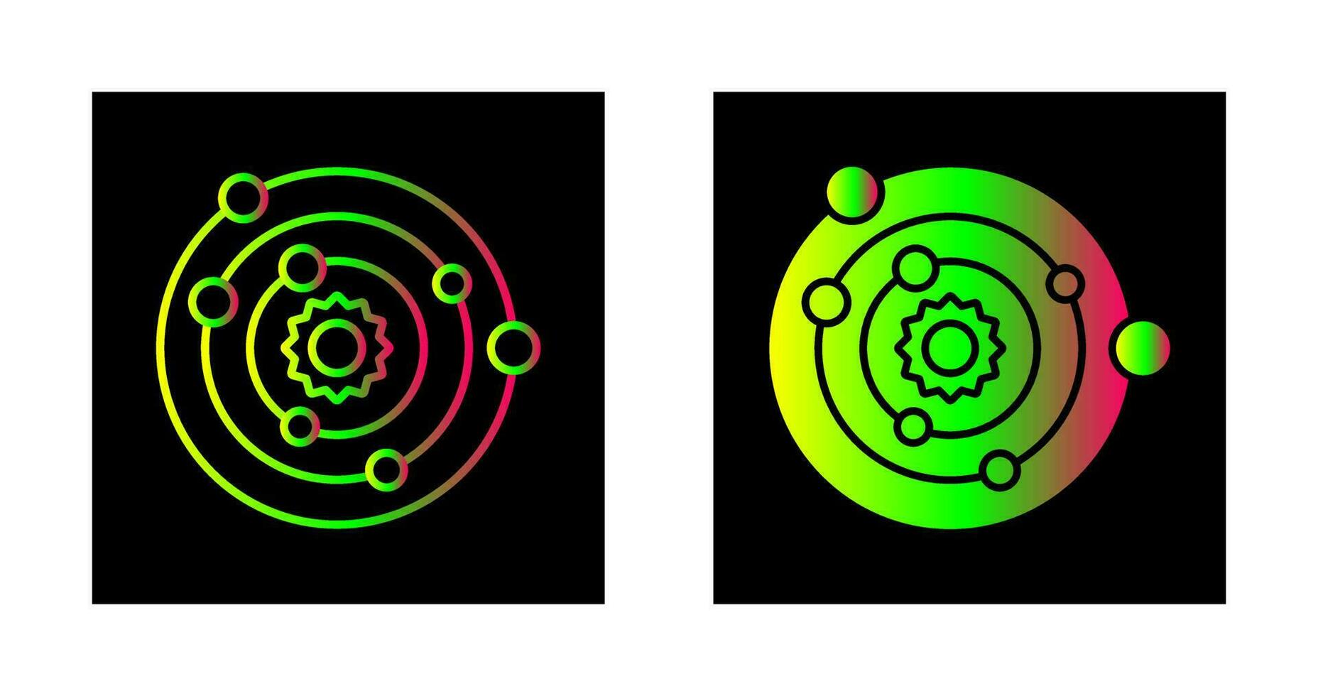 Solar System Vector Icon