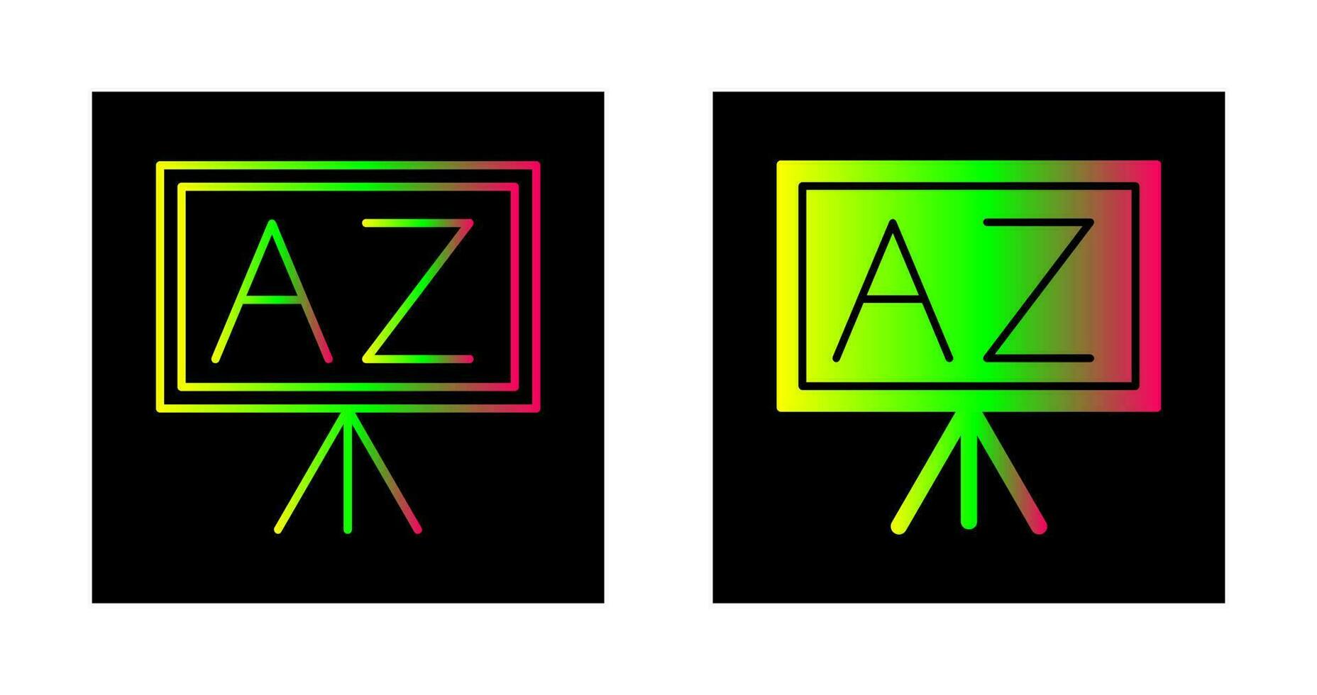 From A To Z Vector Icon